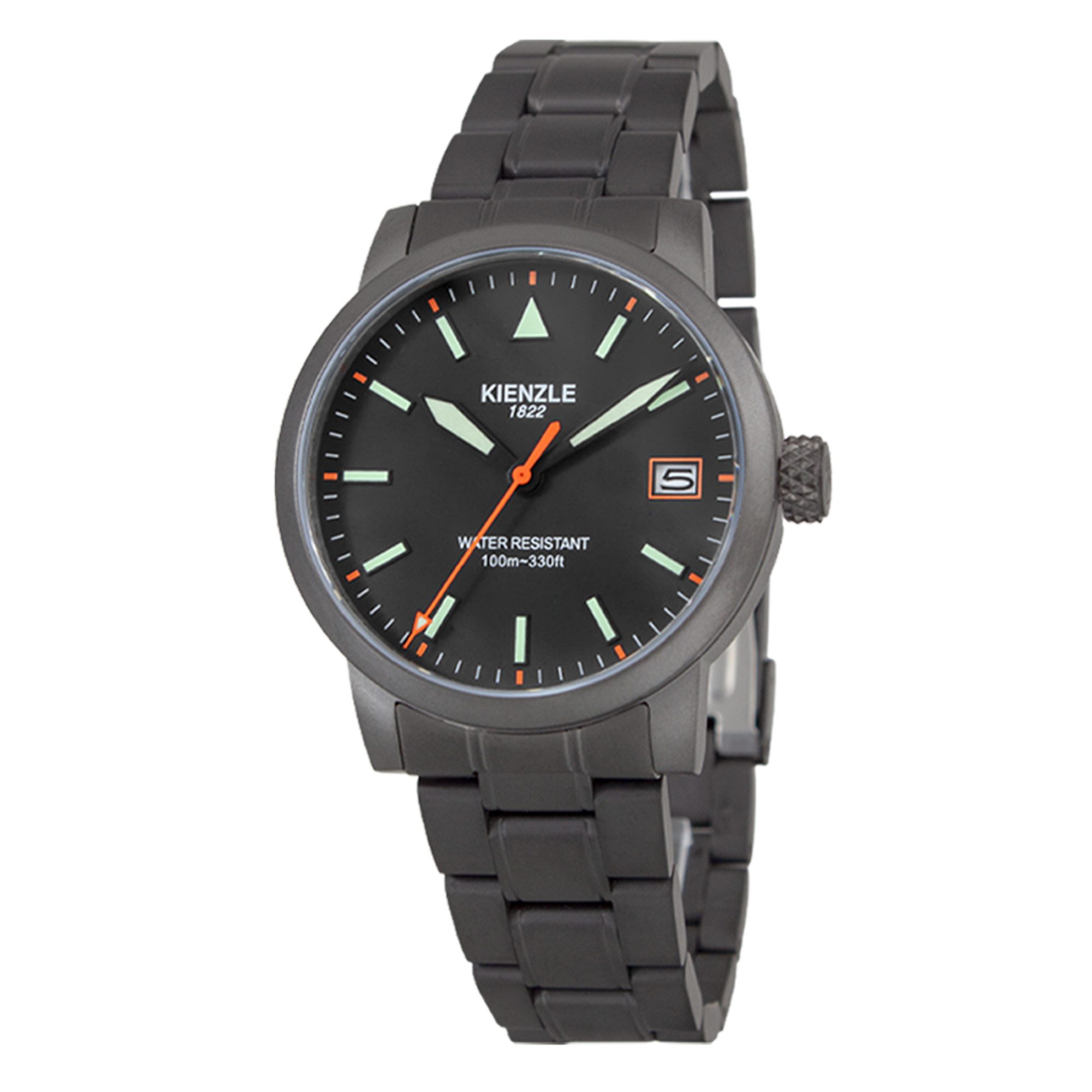 Kienzle Quarzuhr FLIEGER Quarz Armbanduhr Edelstahl KG416I