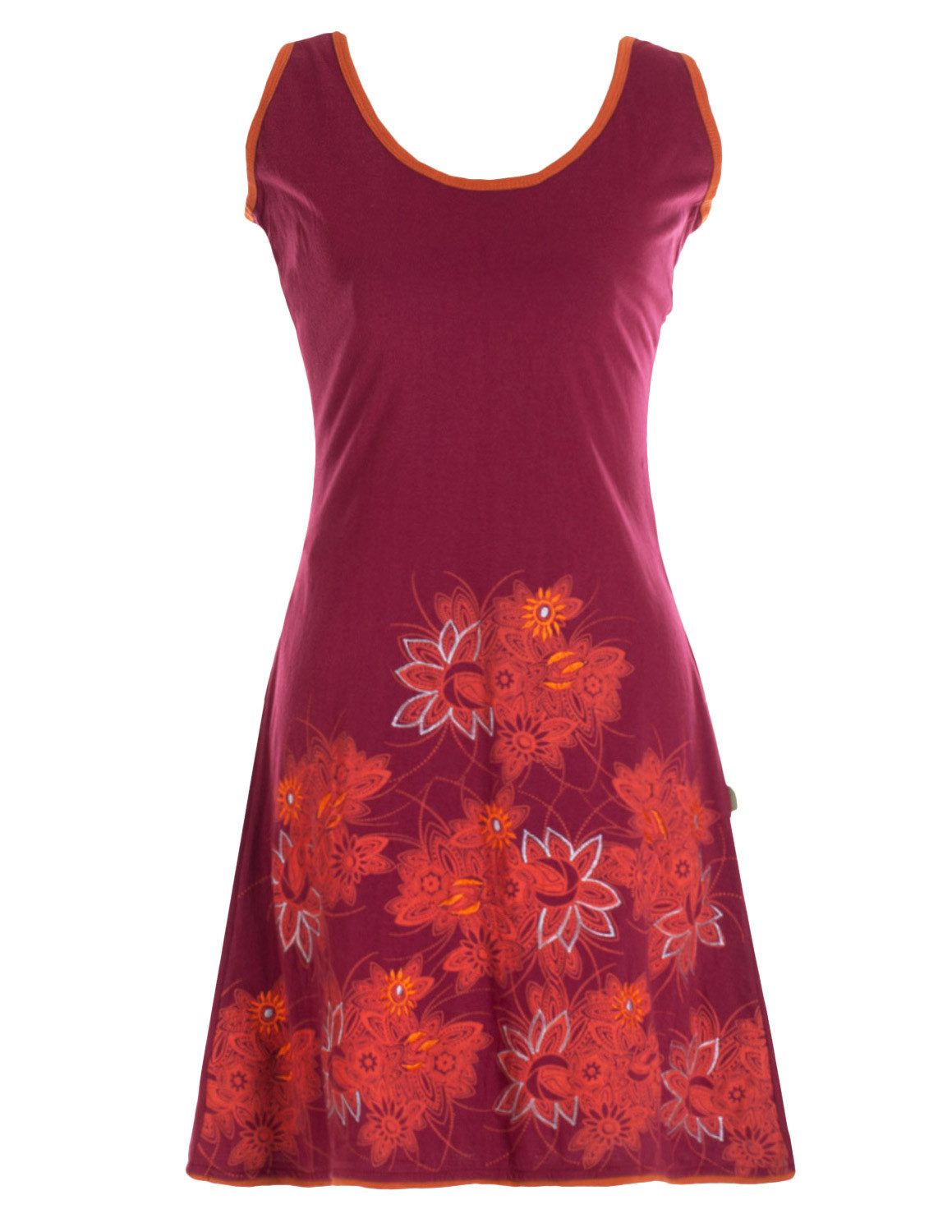 Vishes Tunikakleid Damen Longshirt-Kleid Sommer Mini-Kleid Tunika-Kleid Shirtkleid Boho, Goa, Hippie Style
