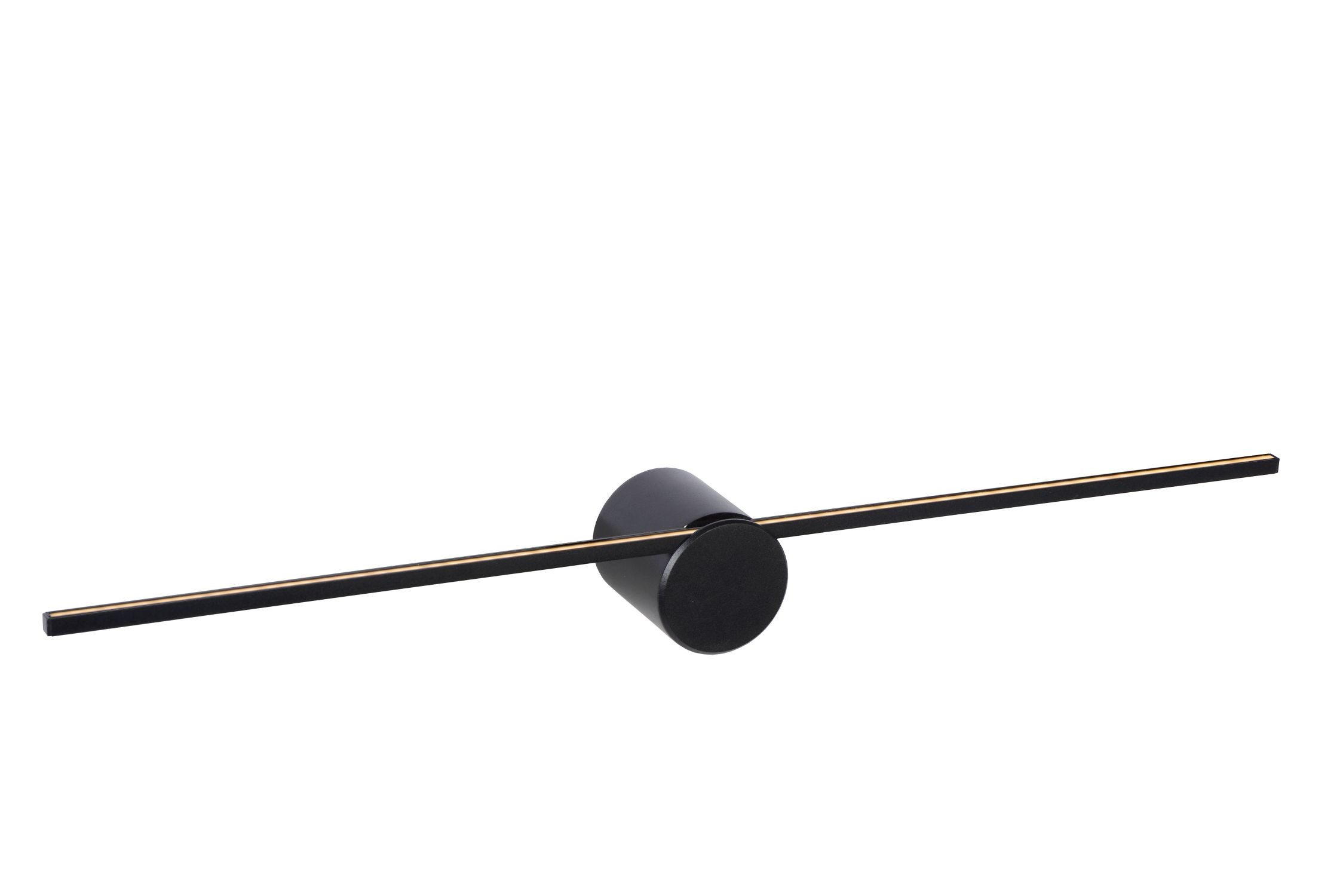 Licht-Erlebnisse Wandleuchte ARILO, LED fest integriert, Warmweiß, LED Aluminium IP44 warmweiß 2700 K 270 lm B: 60 cm Schwarz länglich