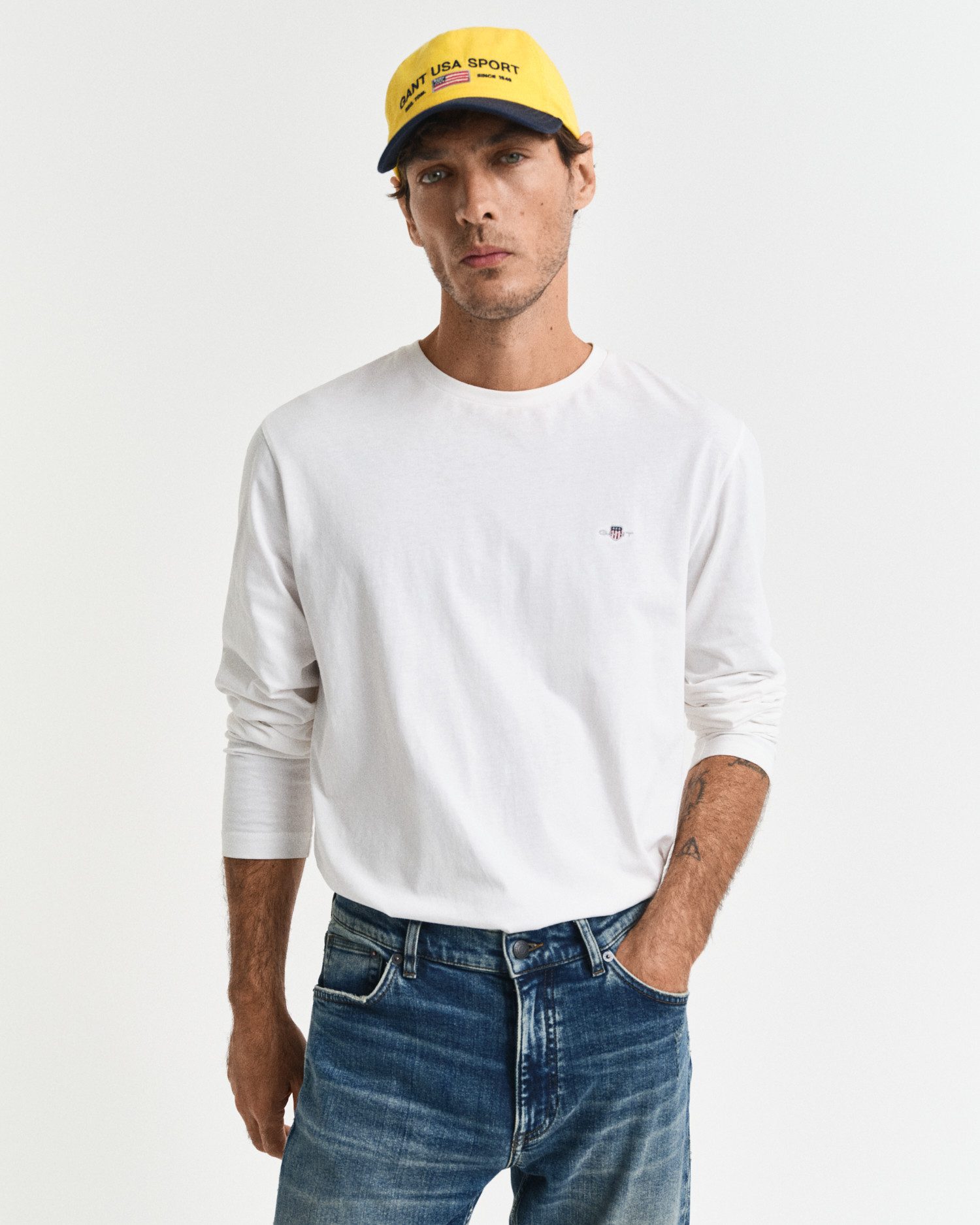 Gant Langarmshirt REG SHIELD LS T-SHIRT günstig online kaufen