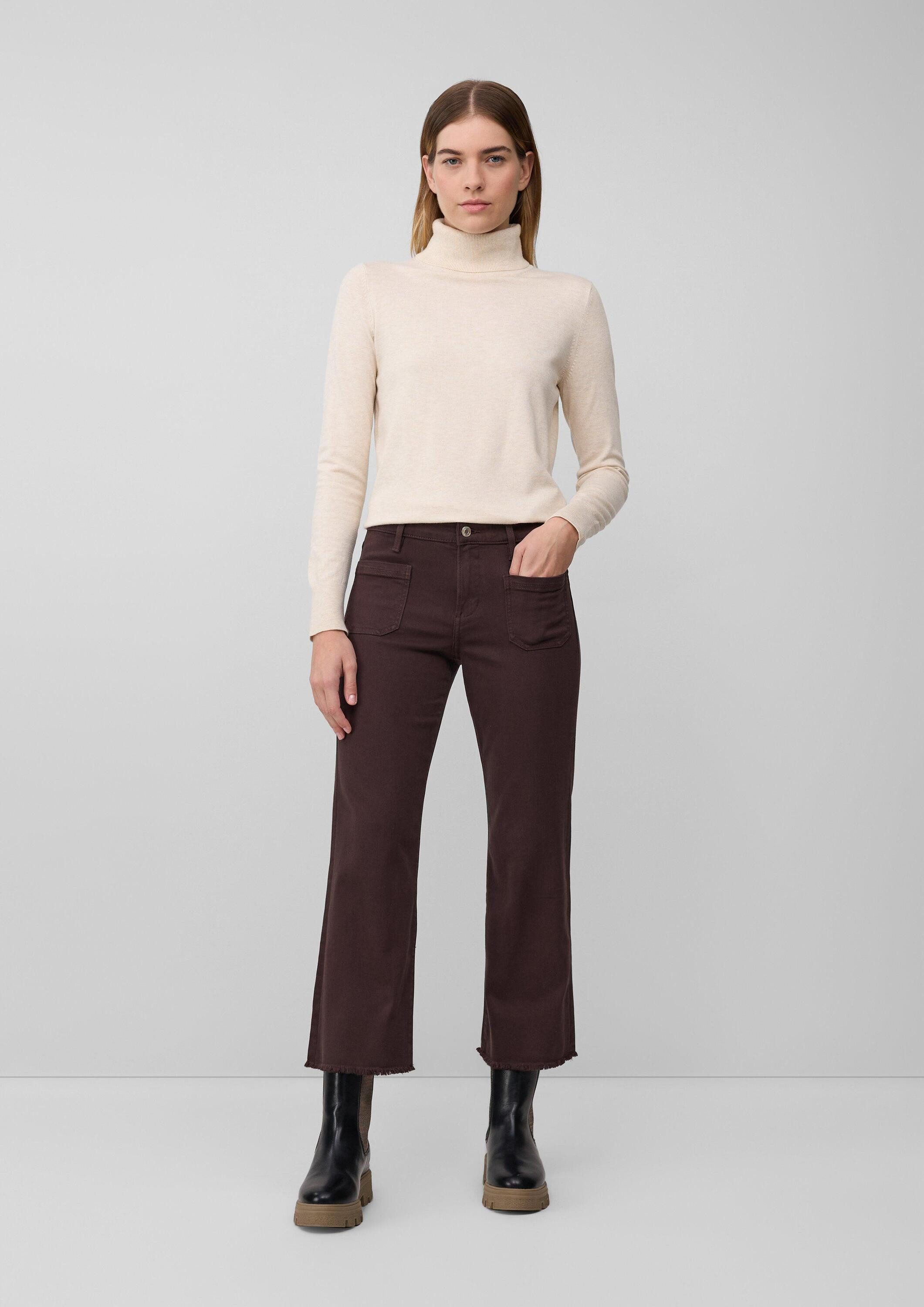 s.Oliver Bootcut-Jeans Jeans-Hose Cropped-Jeans / Slim Fit / Mid Rise / Fla günstig online kaufen