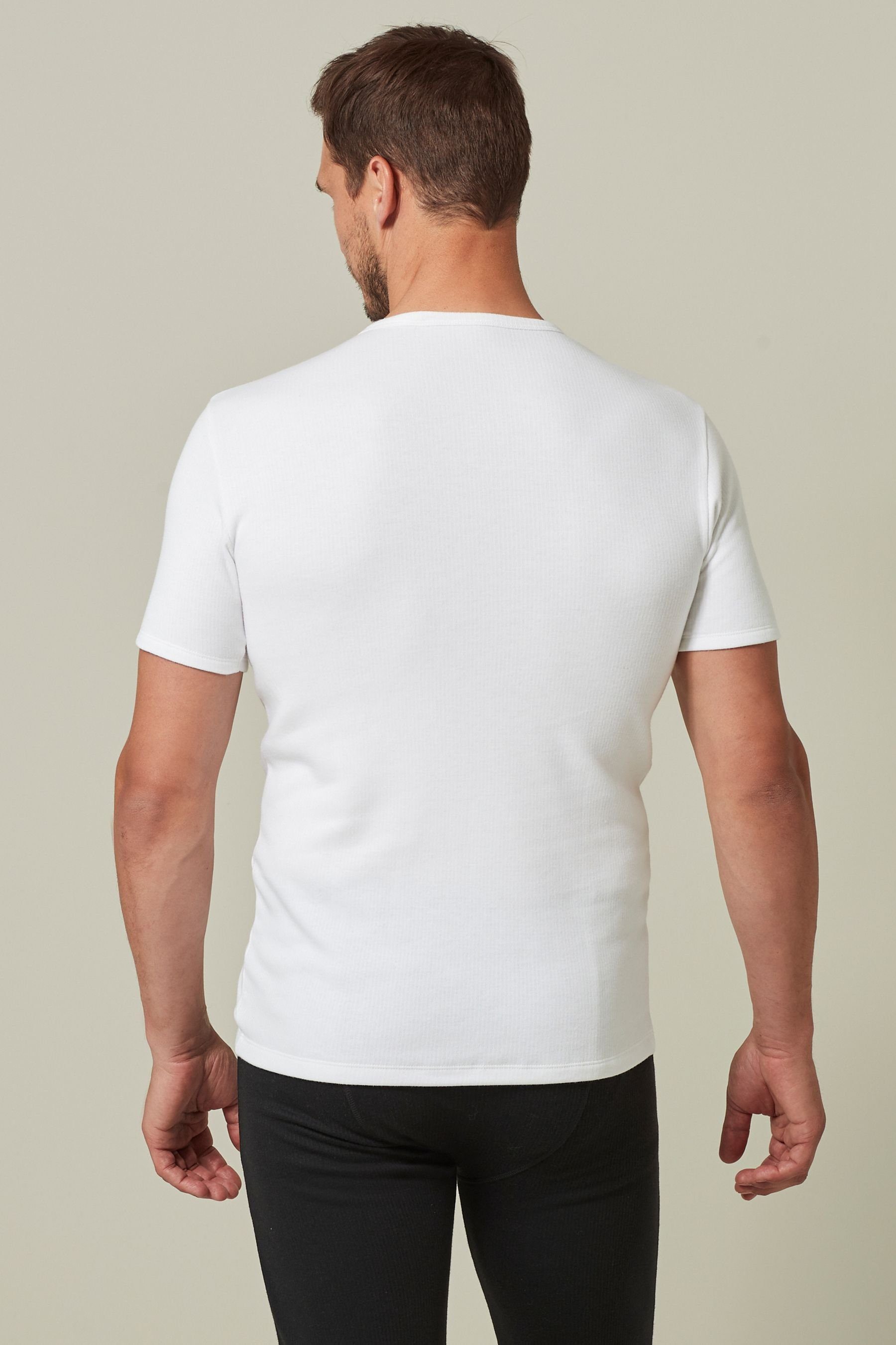 2er-Pack Kurze White Thermounterhemd (2-St) Thermoshirts, Next