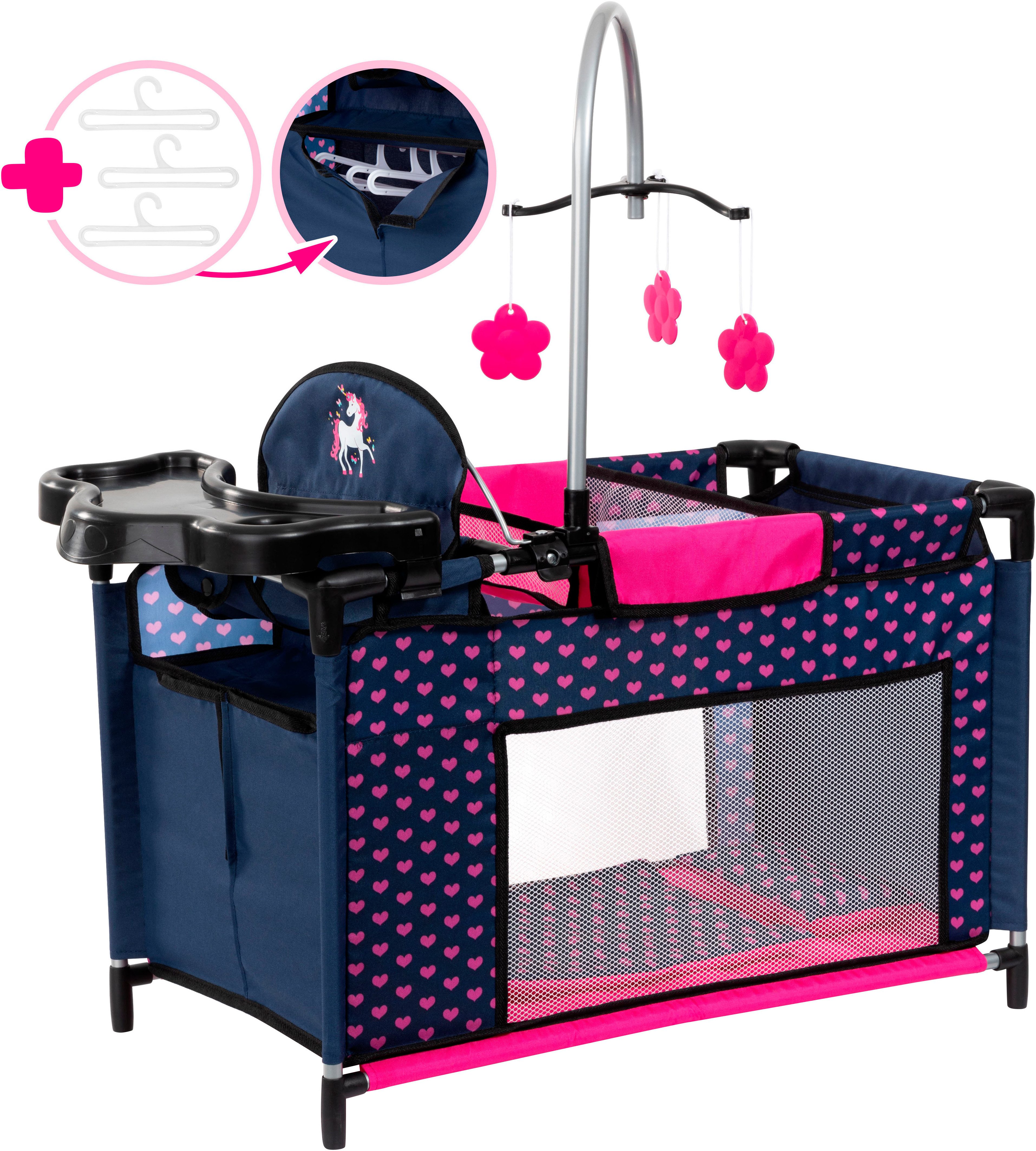 Bayer Puppenbett Multibett, mit integriertem Hochstuhl, Wickelablage und Mo günstig online kaufen