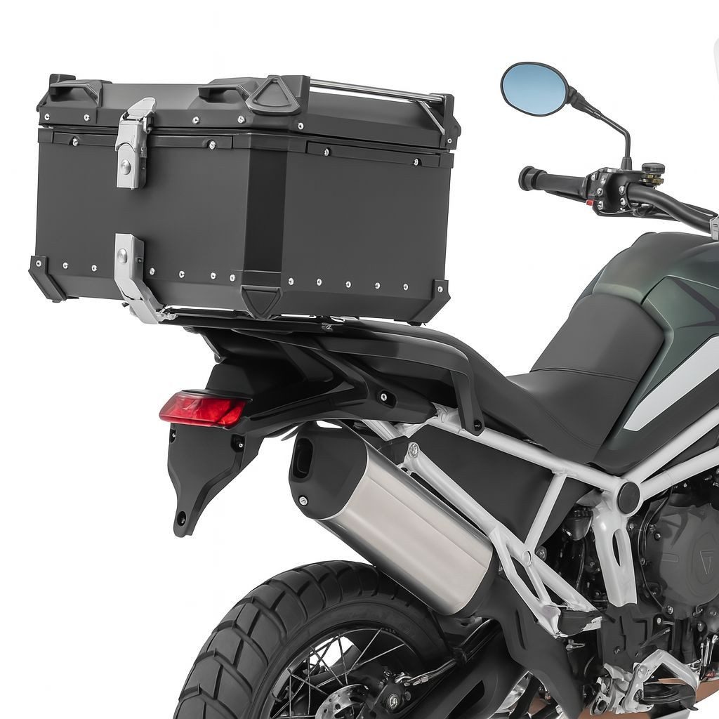 Topcase Motorrad Alu Top Case # XB65 Aluminium 65 Liter schwarz