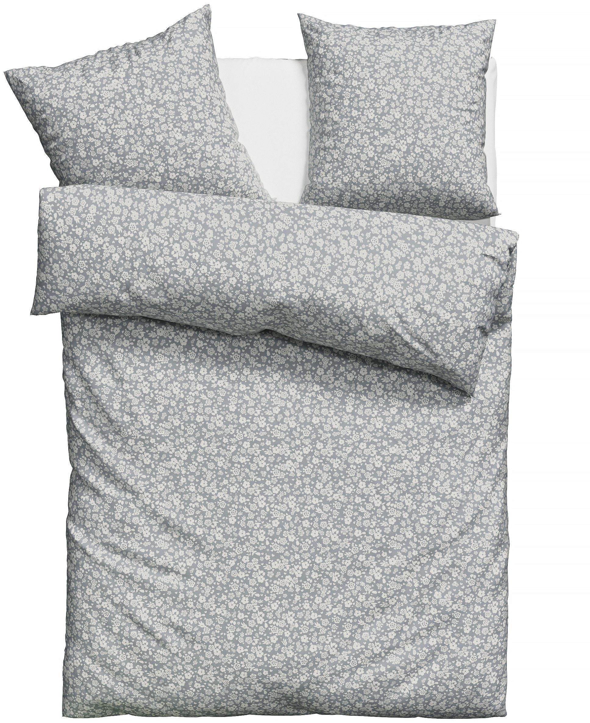 OTTO home Bettwäsche Mariby, Renforcé, 2 teilig, mit feinem Blümchen Design, skandinavisch, romantische Bettwäsche