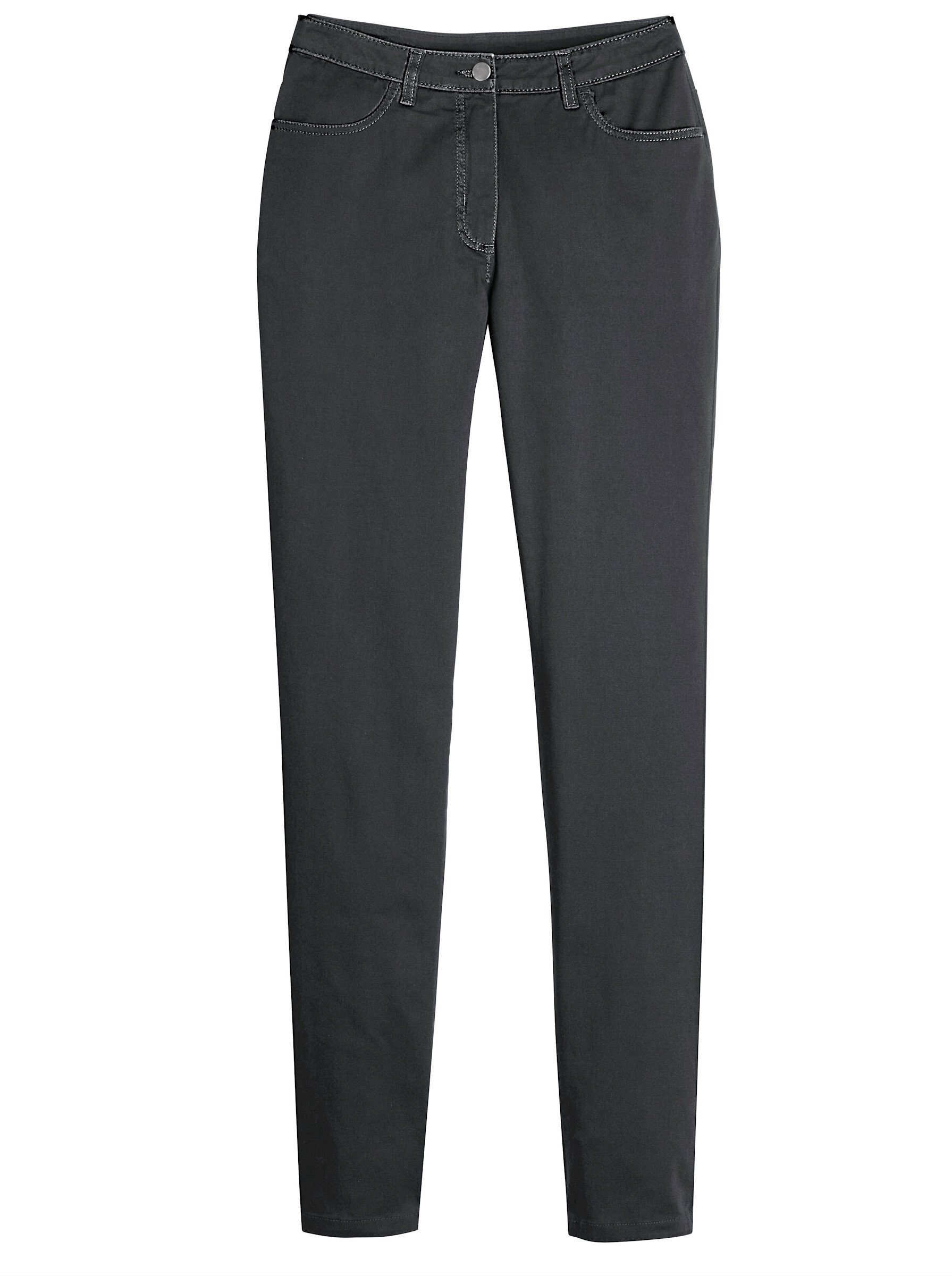 Sieh an! Bequeme Jeans Stretch-Hose leicht vertieft