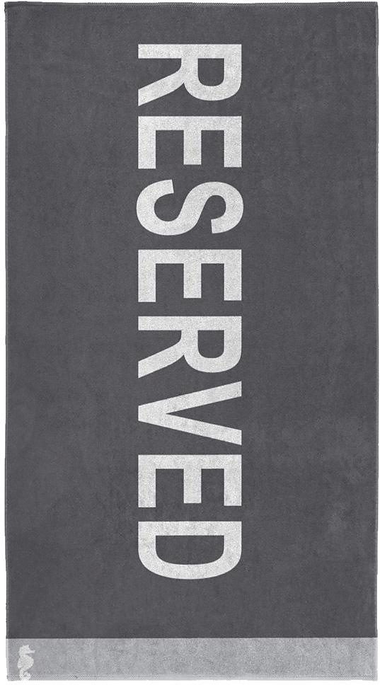 Strandtuch »Reserved«, Seahorse, mit Schriftzug | OTTO