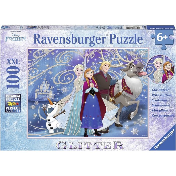 Ravensburger Puzzle »Disney Frozen glitzernder Schnee« 100 Puzzleteile Made in Germany FSC® - schützt Wald - weltweit