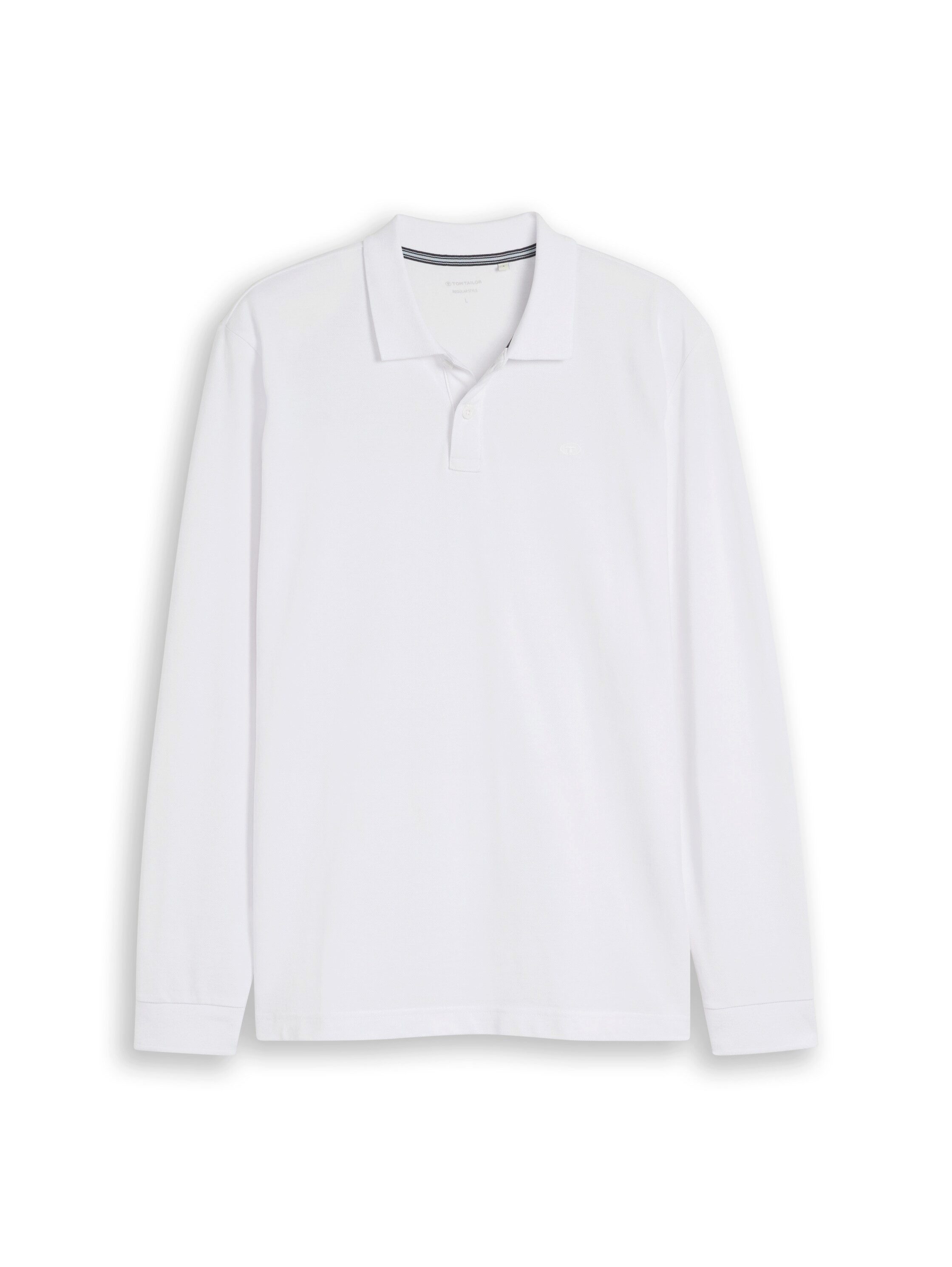 TOM TAILOR Langarm-Poloshirt mit Logo-Stickerei – Bild 5 von 5