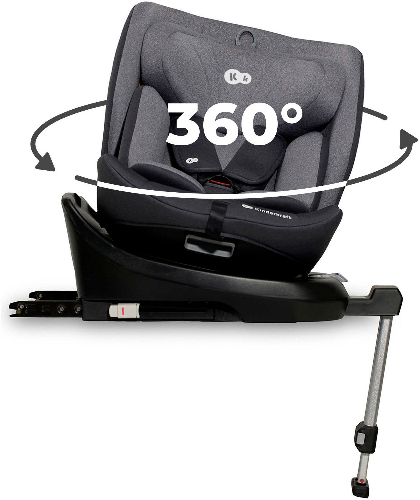 Kinderkraft Autokindersitz I-360 i-Size, ab: Geburt, bis: 12 Jahren, ab: 40 cm, bis: 150 cm, 360° – drehbarer Kindersitz