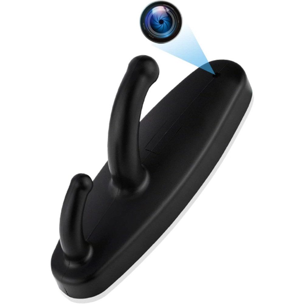 SpionProfi Überwachungskamera 32GB Kleiderhaken Mini Kamera Video Ton Bild Aufnahme Haus Zimmer (Innenbereich, 1-tlg., Versteckte Kamera Mini Spycam Spion Cam im Kleiderhaken)