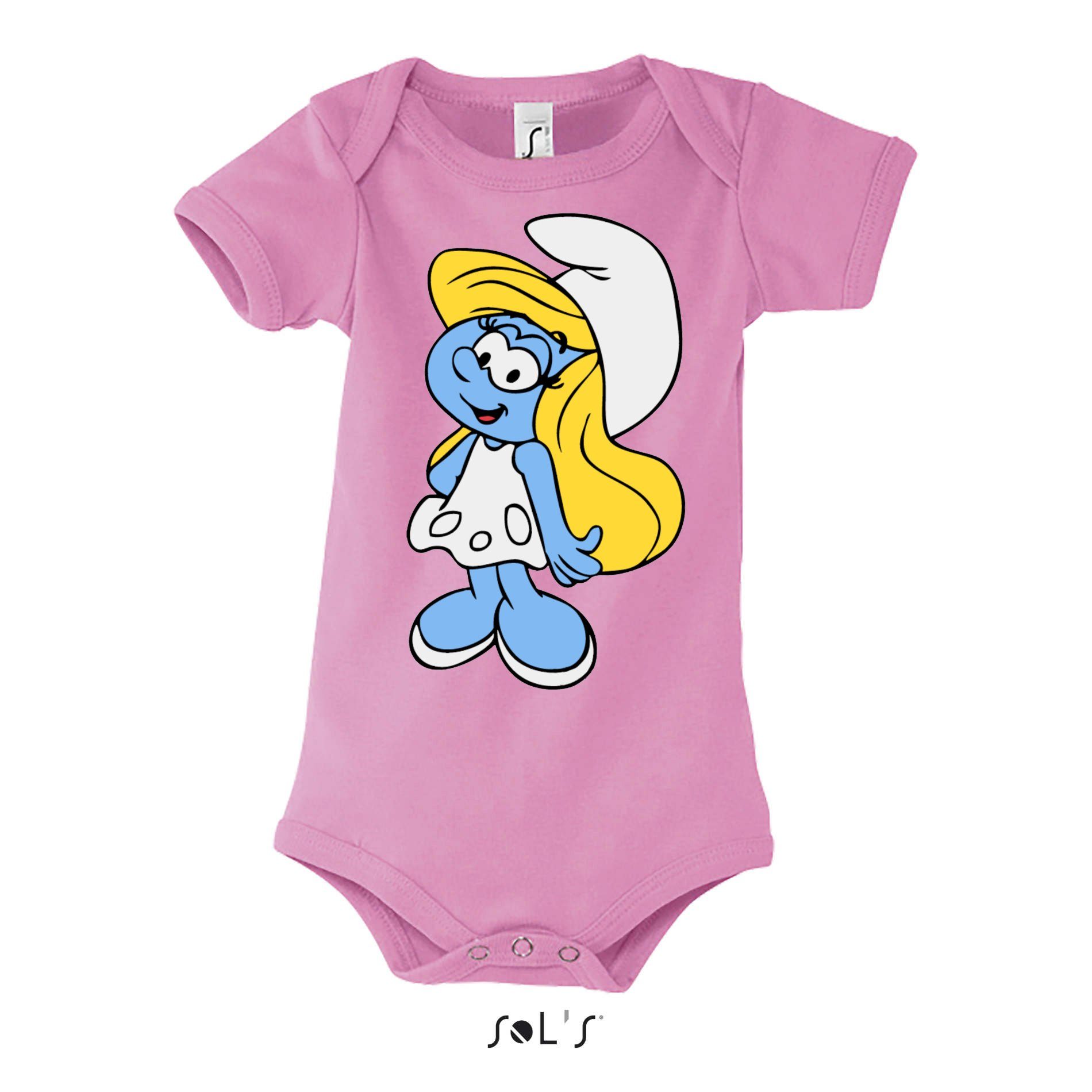 Schlümpfe Smurf Brownie Strampler Schlumpfhausen & Kinder Blondie Schlumpfine Rosa Papa Baby Schlumpf