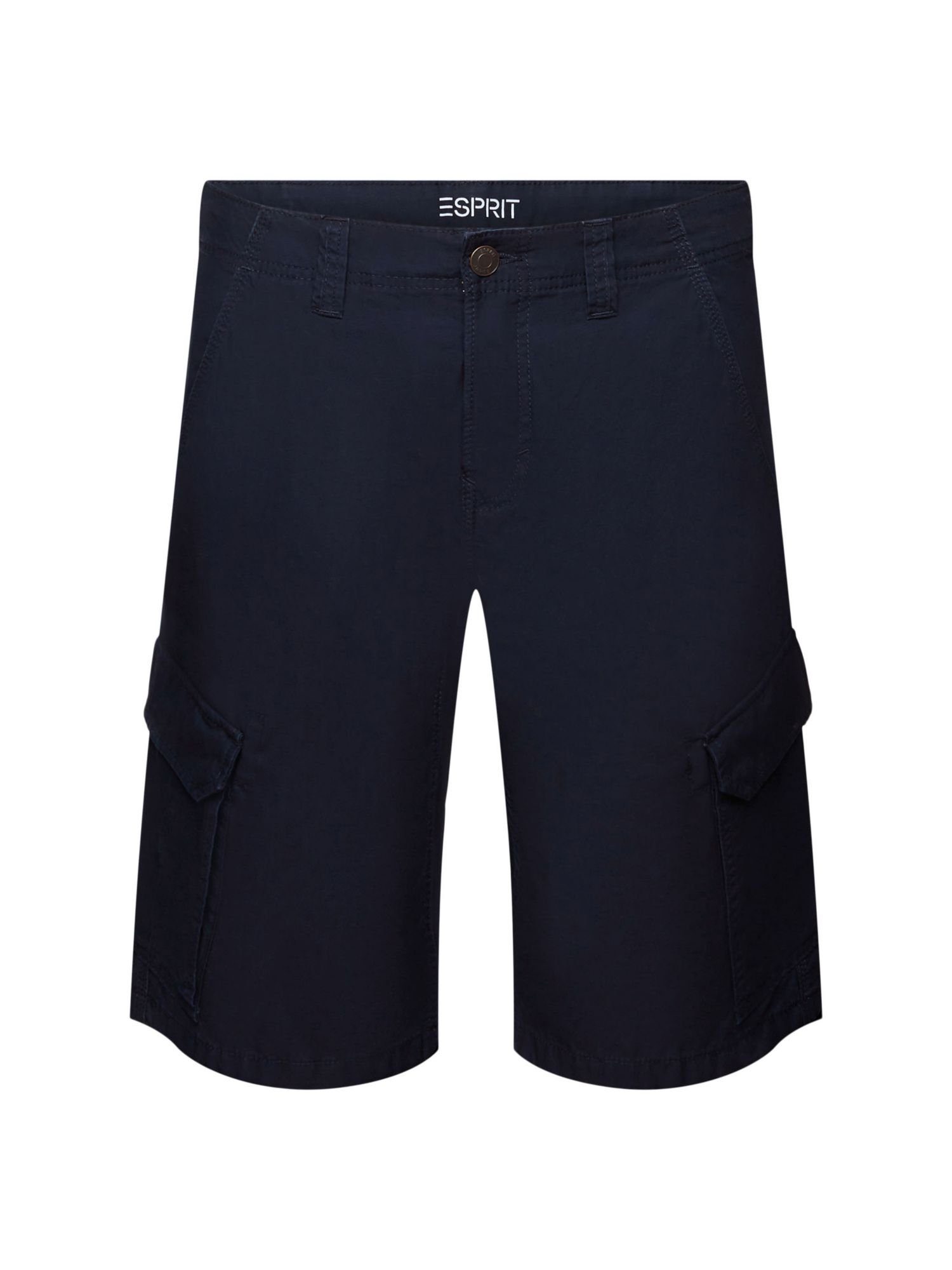 Esprit Shorts Cargoshorts, (1-tlg) Baumwolle 100% NAVY