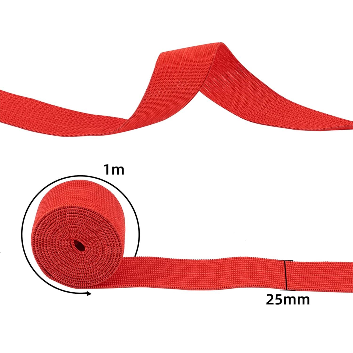 Benecreat Gummiband 34er Pack Gummiband 25 mm breit, 34 m elastisches Nähband in 34 Farben, 34 Farben, 25 mm breit, elastisch, dehnbar und vielseitig einsetzbar – Bild 4 von 5
