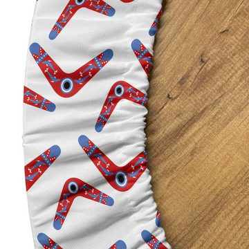 Abakuhaus Tischdecke Rundum-elastische Stofftischdecke, Aboriginal Boomerang-Motiv