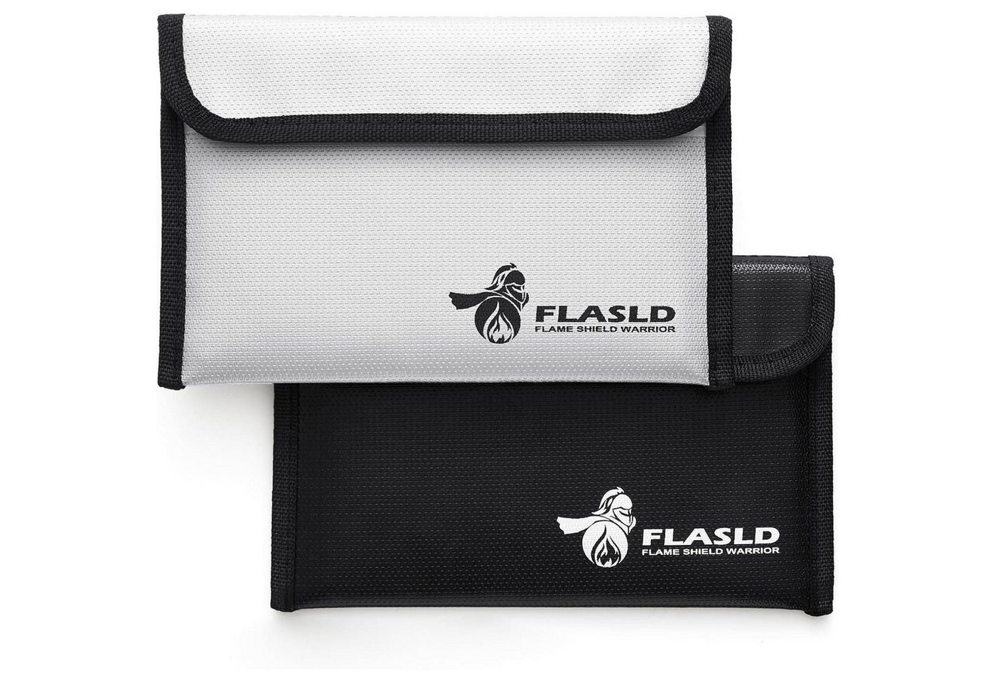 FLASLD Dokumententasche Feuerfeste Geldtasche 2er Set 13x20cm 1371℃ Bargeldschutztasche