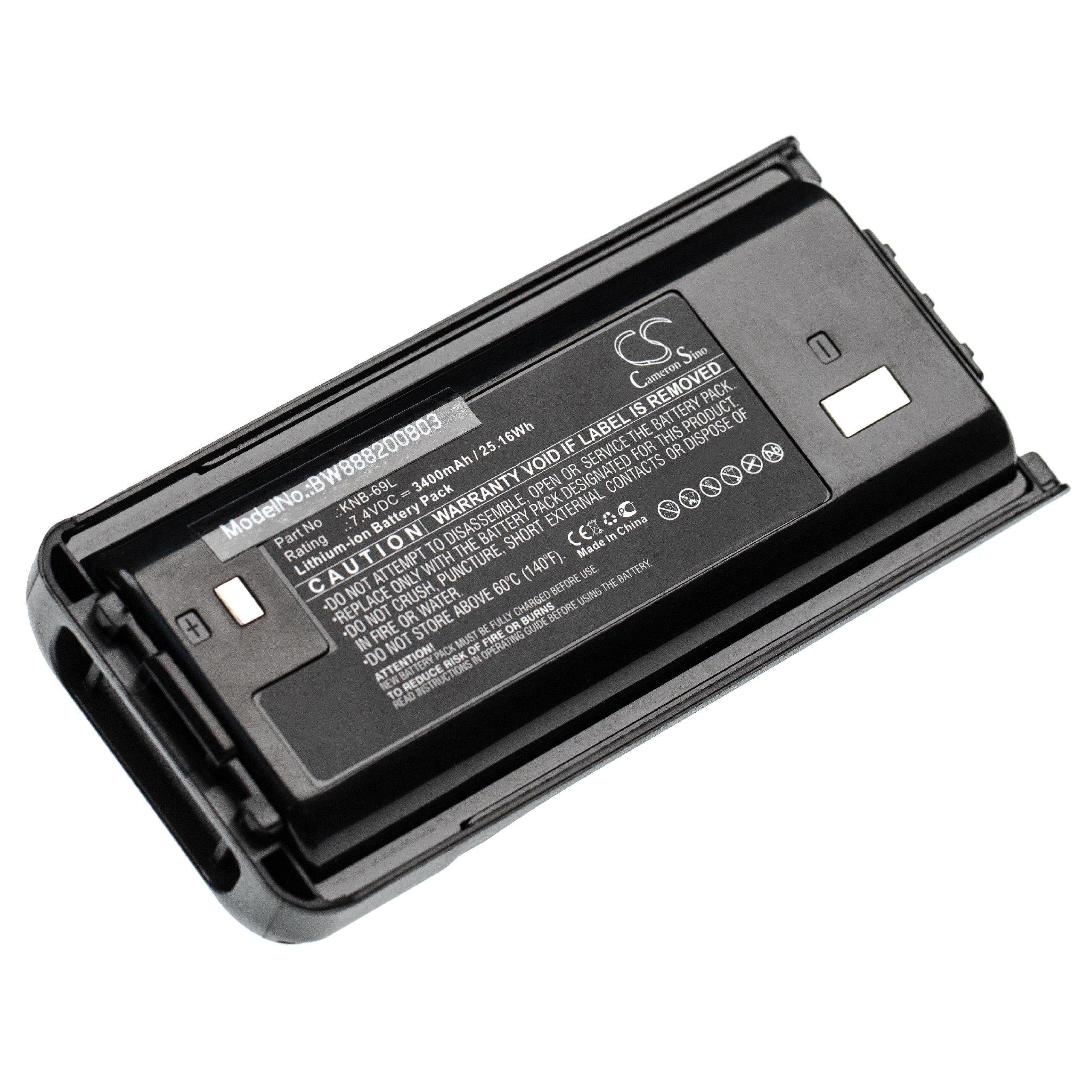 vhbw Akku Ersatz für Kenwood KNB-11A, KNB-11N, KNB-11, KNB-18A, KNB-19A