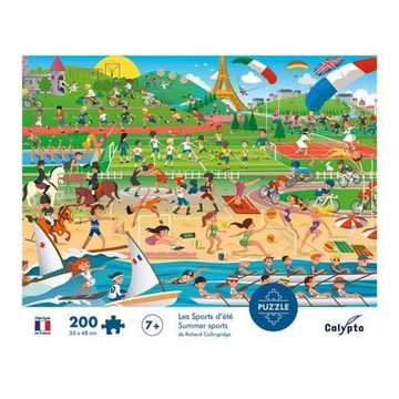 BrainBox Puzzle Calypto - Sommersport 200 Teile Puzzle, 200 Puzzleteile