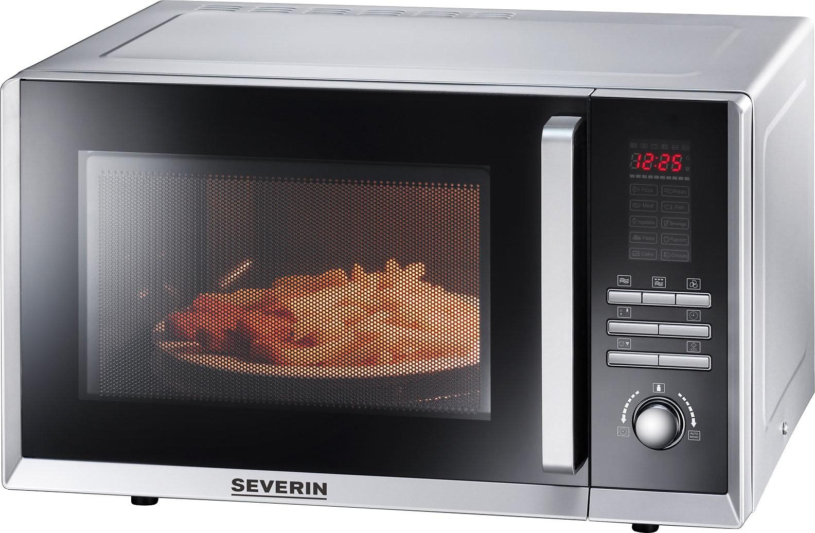 Severin Mikrowelle MW 9675, 800 W, mit Grill und Heißluft ...