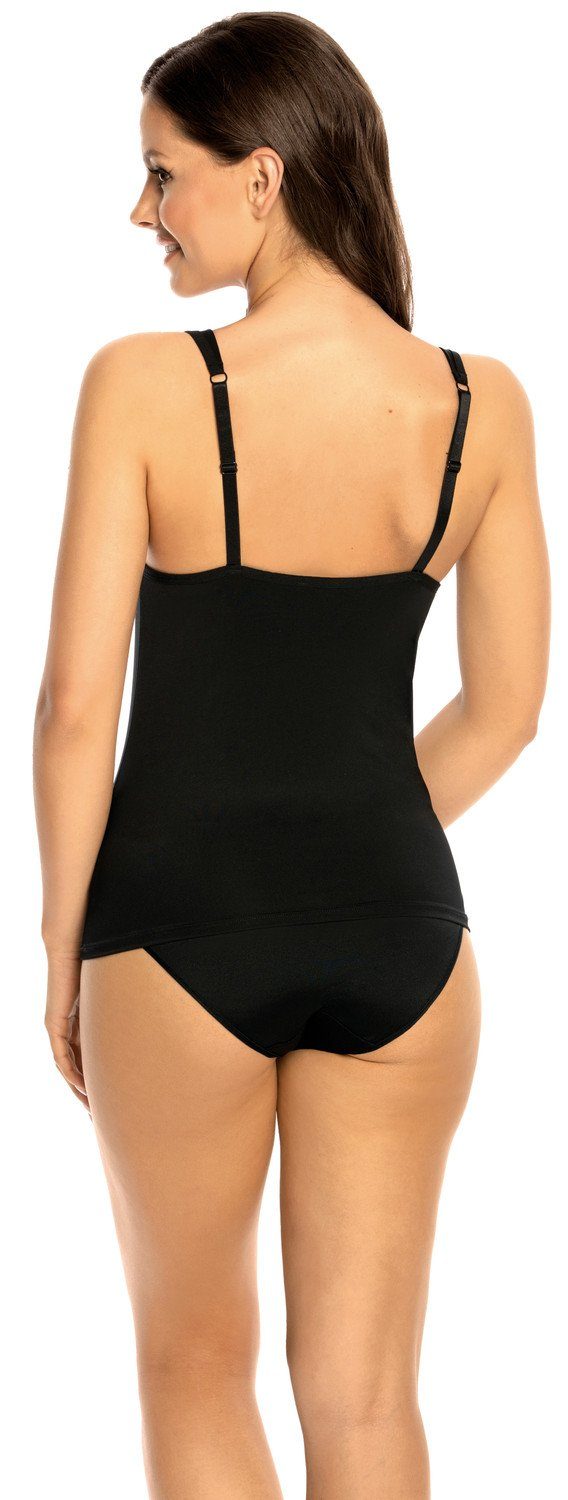 Viania BH-Hemd 101652 (1-tlg) mit Bügel und gefütterten Cups Farbe Schwarz günstig online kaufen