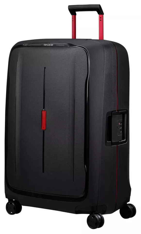 Samsonite Hartschalen-Trolley ESSENS, verschiedene Größen und Farben, 4 Rollen, mit robustem Polypropylen-Gehäuse, mit mehreren Fächern