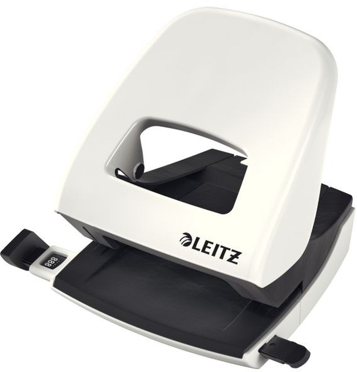LEITZ Перфоратор Перфоратор 2,5mm mit Anschlagschiene perlweiß in Blisterverpackung