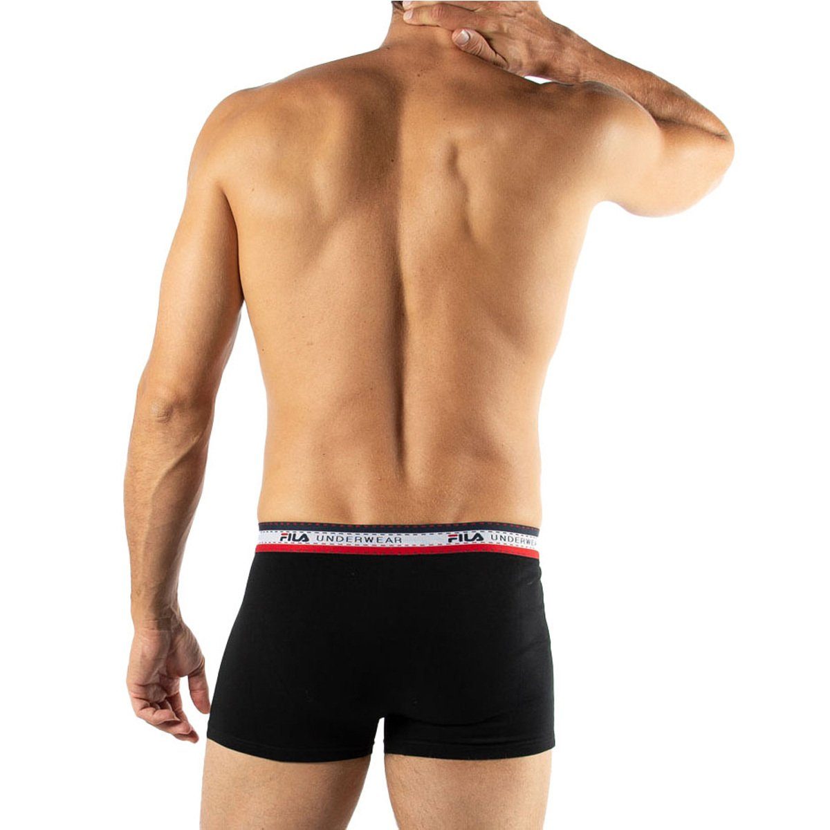 Boxer 4er Boxer Shorts, Pack - Schwarz Logobund, Cotton Fila Herren