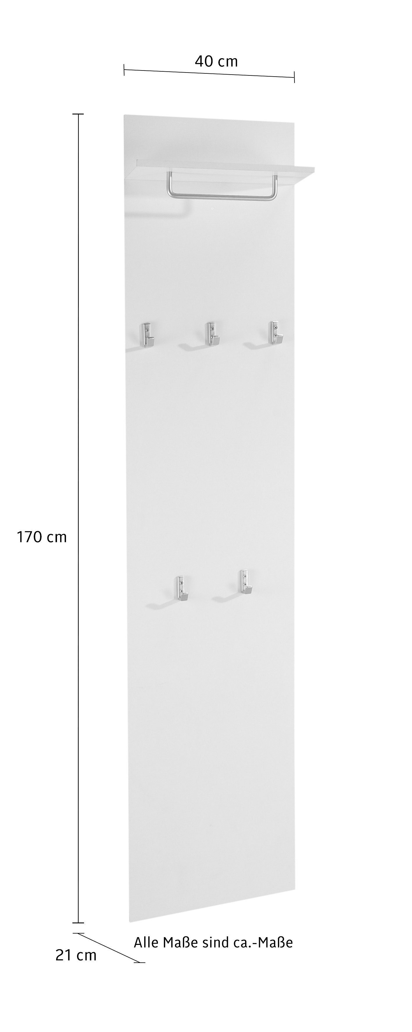 borchardt Möbel Garderobenpaneel Rena, Höhe 160 cm