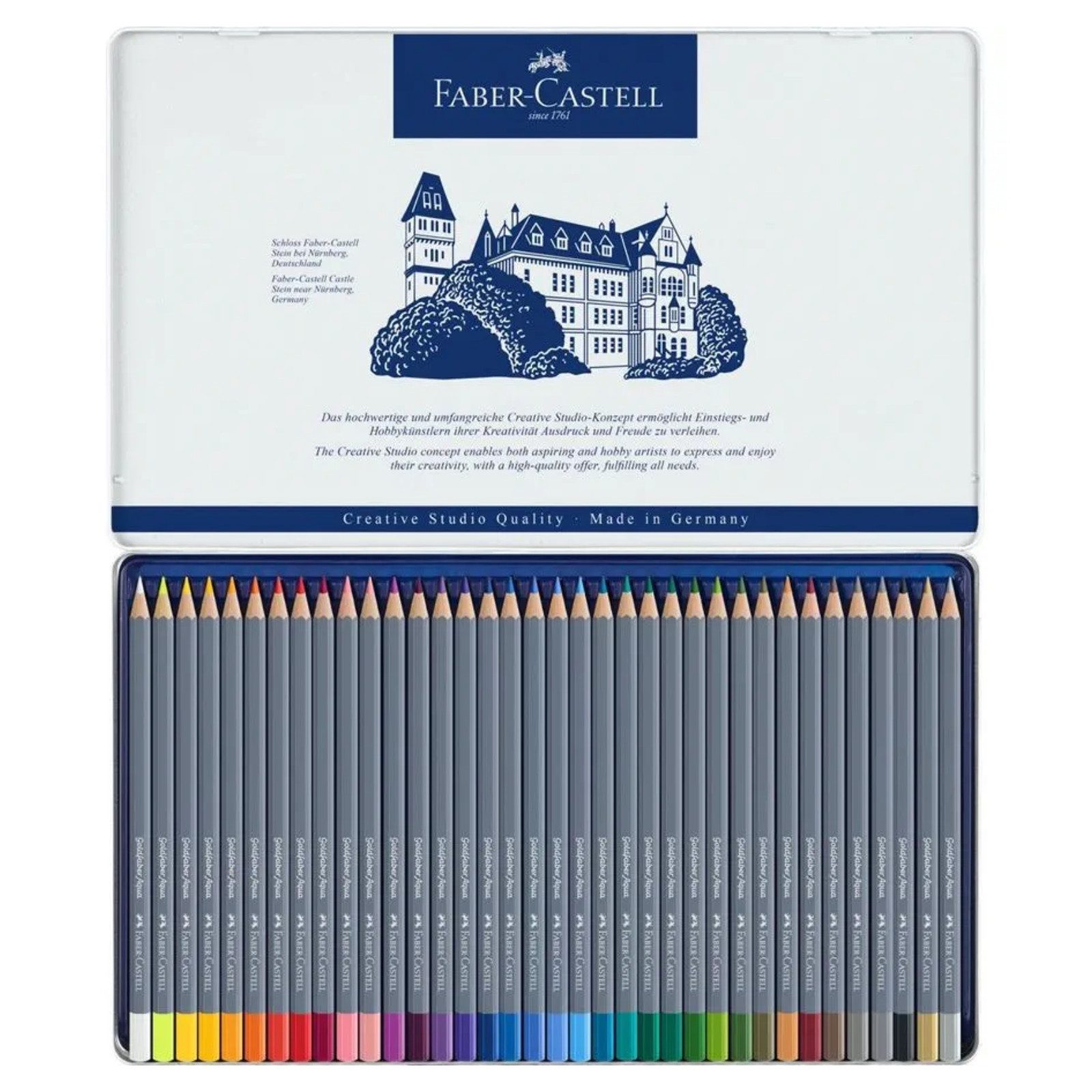 Faber-Castell Aquarellstifte Faber-Castell Goldfaber Aqua Aquarellfarbstift - 36-Metalletui