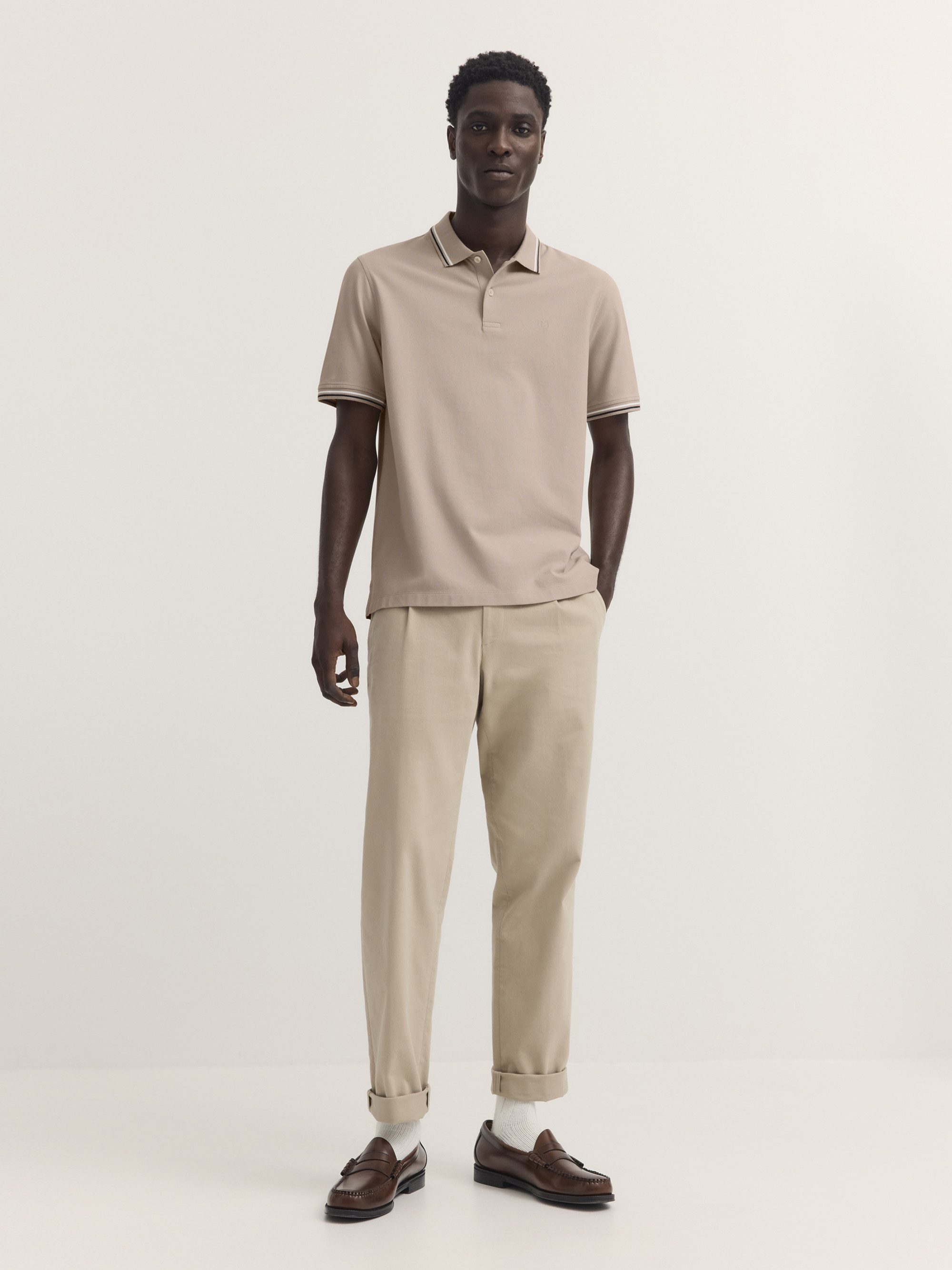 bugatti Poloshirt Modern Fit Modern Fit Baumwoll-Piqué Kurzarm Polokragen