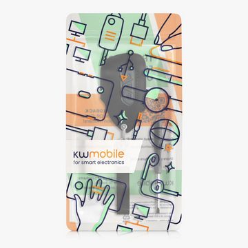 kwmobile Schlüsseltasche Autoschlüssel Kunstleder Hülle für VW Golf 8 (1-tlg), Schlüsselhülle Schlüssel Case - Cover in Schwarz Grau