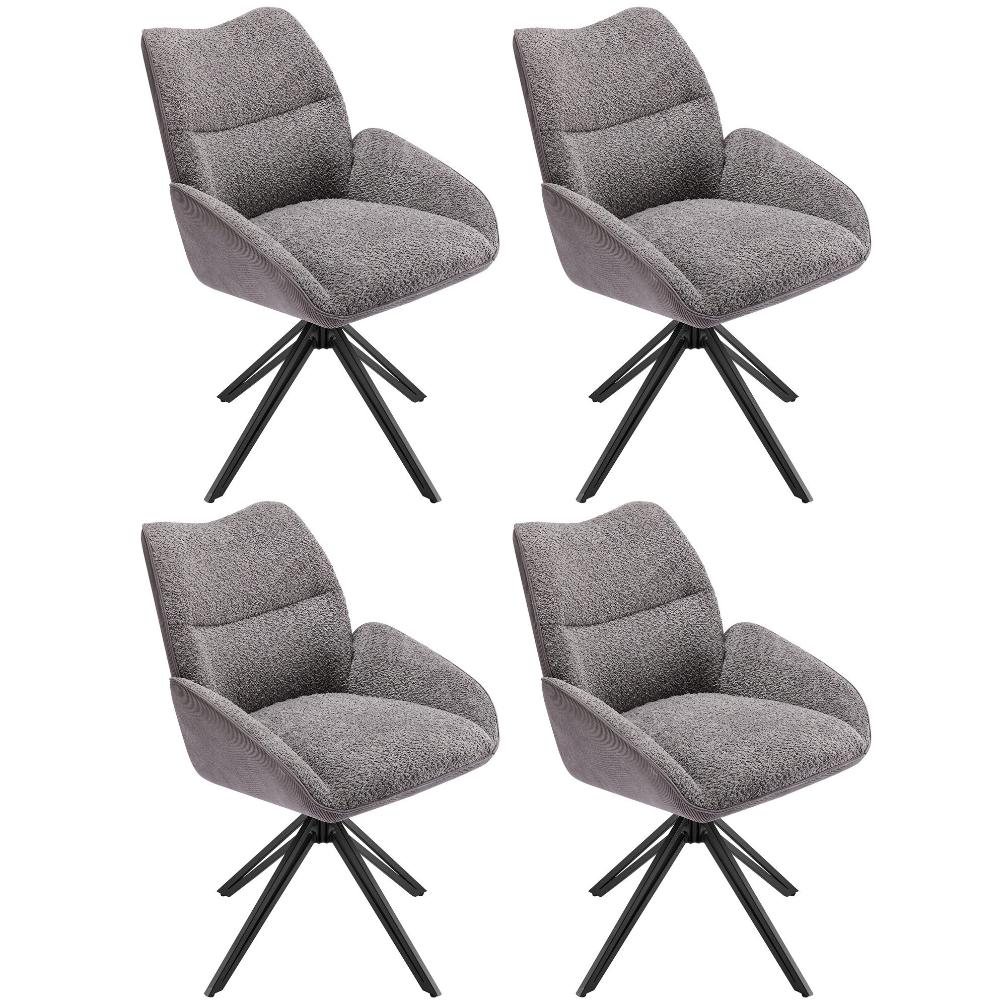 i@home Esszimmerstuhl 360° drehbar, Wohnzimmersessel, Weicher günstig online kaufen