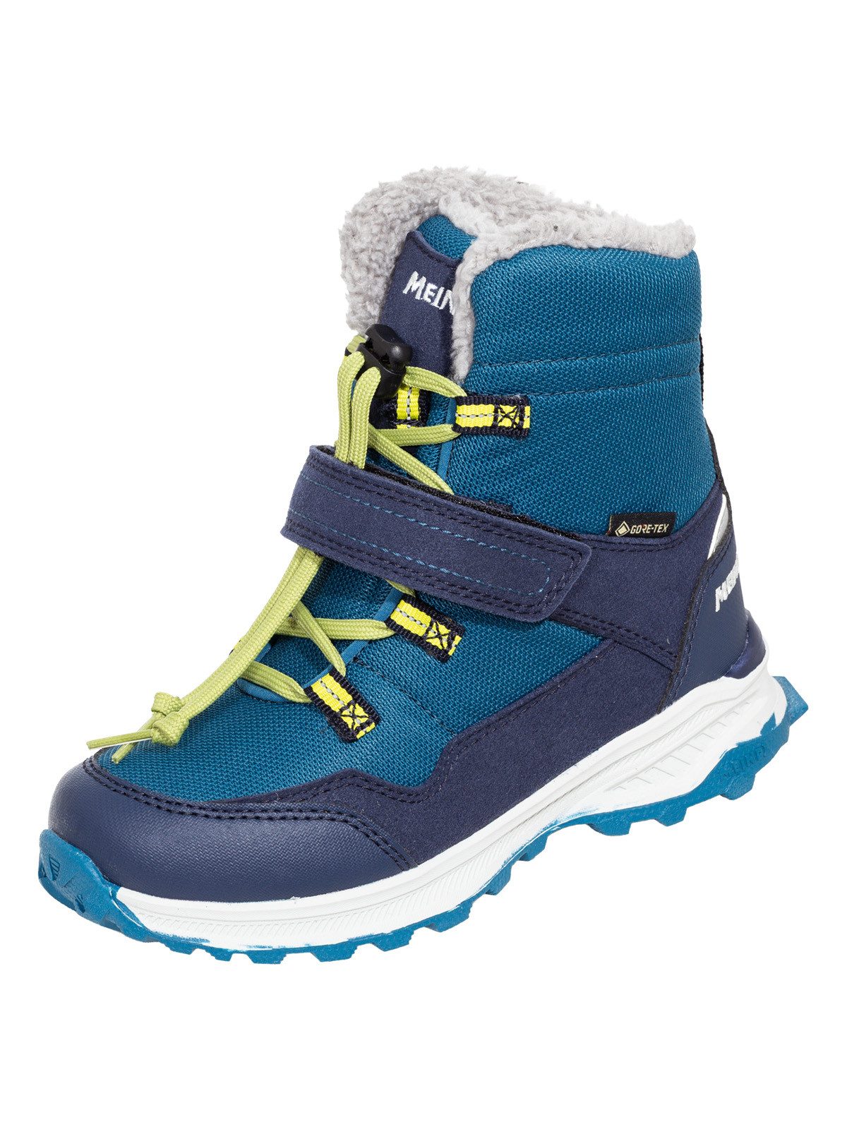 Meindl Meindl Snowstorm Junior GTX petrol/marine Outdoorwinterstiefel Herausnehmbares Best-Fit-Fußbett für optimale Passform bei Kinderfüßen
