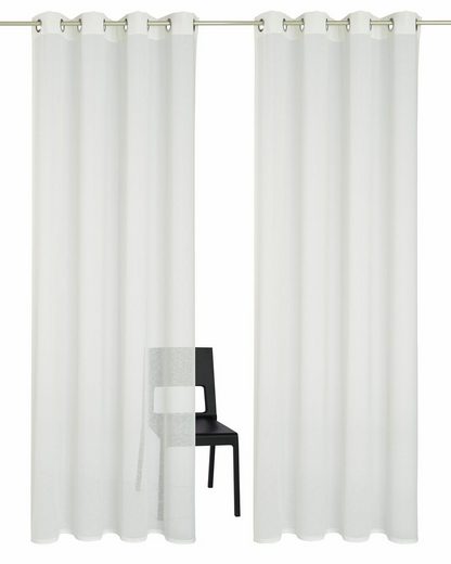 Gardine »REGINA«, my home, Ösen (2 Stück), Vorhang, Fertiggardine, transparent