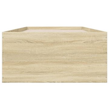 vidaXL Bett Bettgestell Sonoma-Eiche 90x200 cm Holzwerkstoff