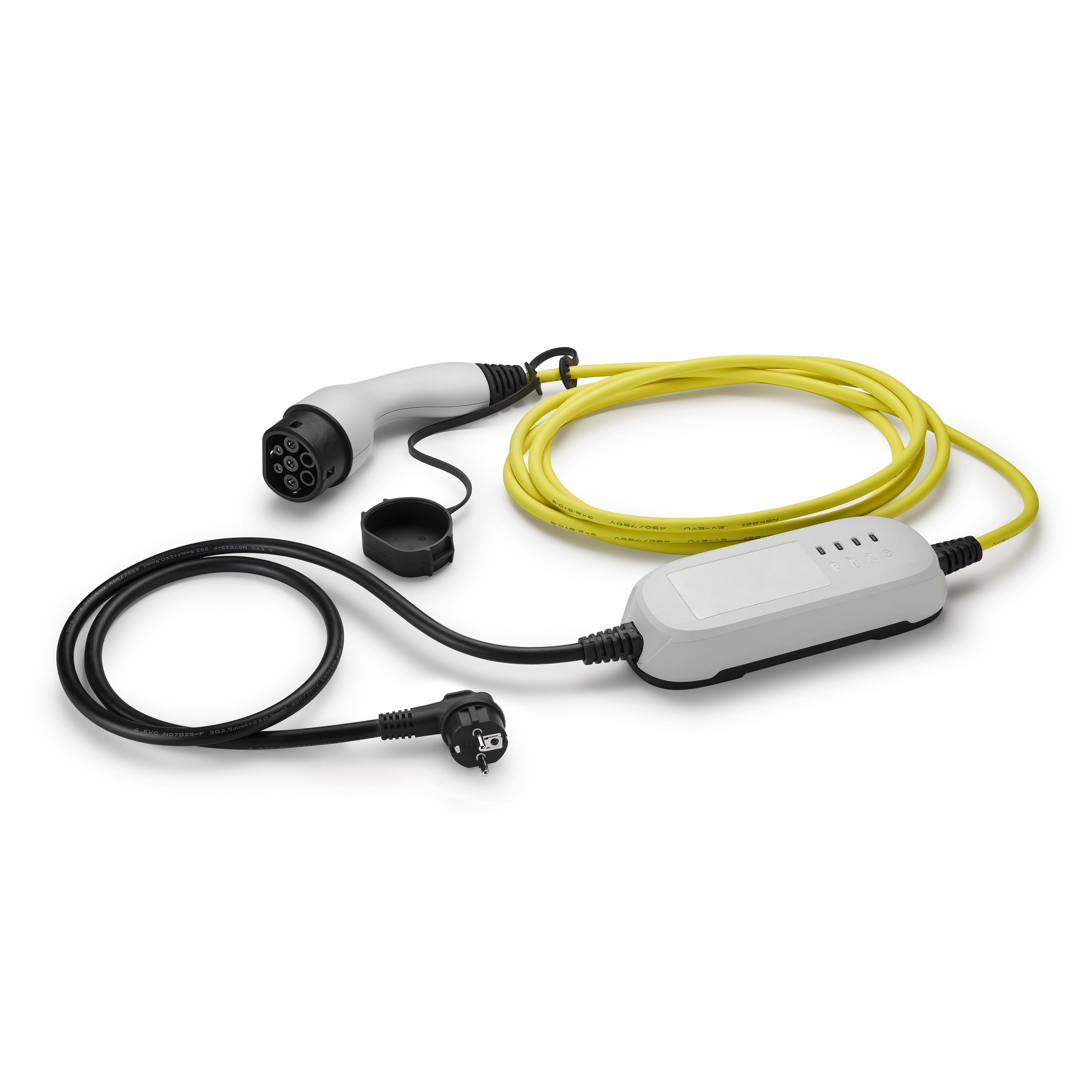 VW Elektroauto-Ladestation Schuko E-Ladekabel Mode 2, mobil 2,3kW / 10A, max. 2,3kW, Type 2, 6m Gesamtlänge, Tragbar, Mobile Wallbox