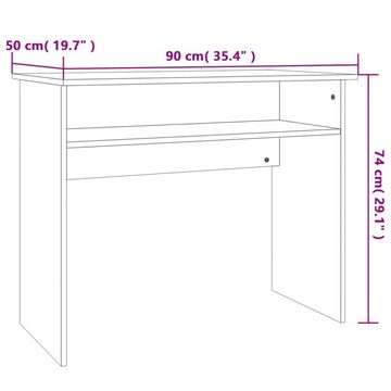 furnicato Schreibtisch Betongrau 90x50x74 cm Holzwerkstoff