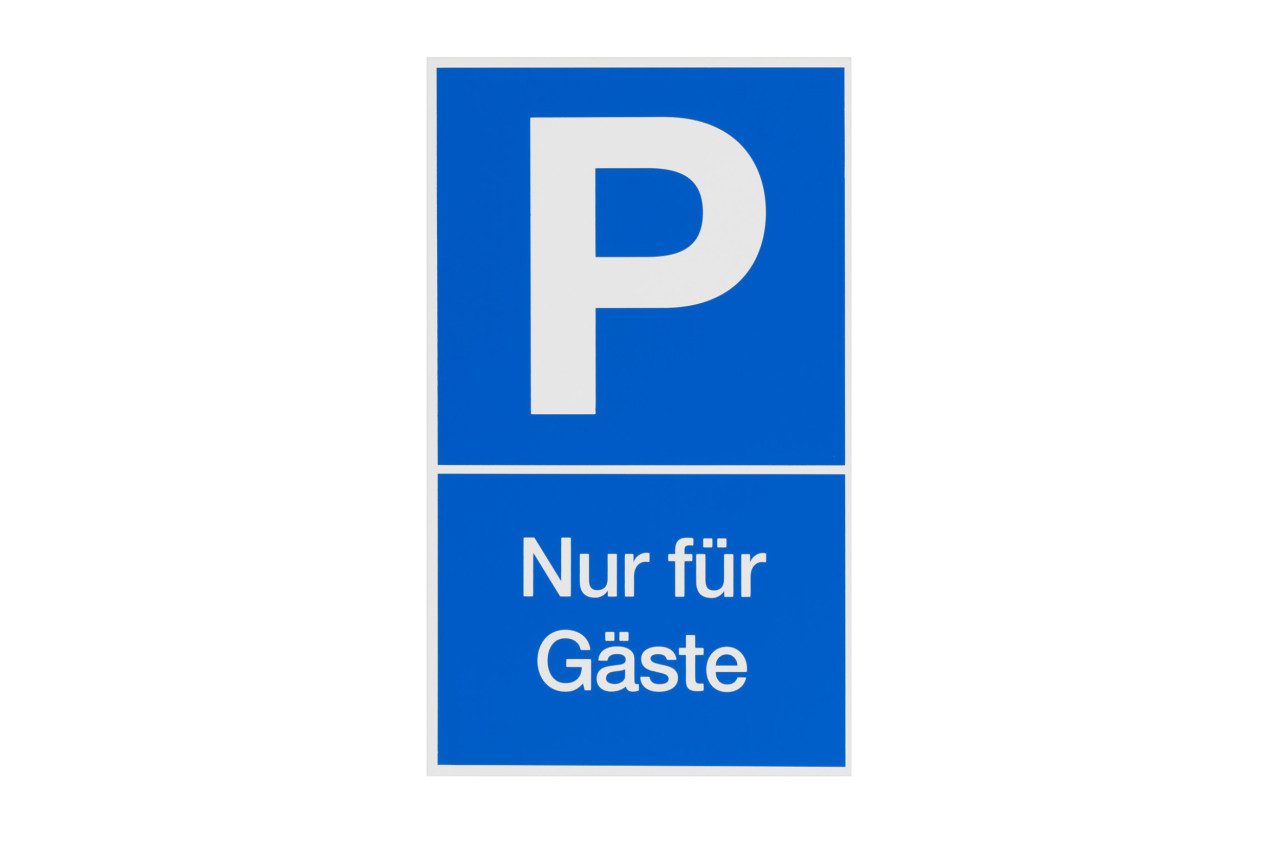 Conmetall Warnschild Conmetall Hinweisschild Parkplatz Nur für Gäste 25
