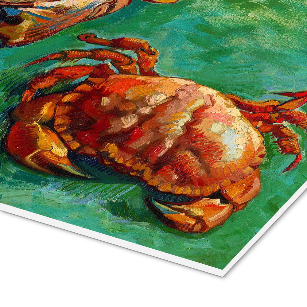 Posterlounge Wandbild Zwei Krabben, 1889, Vincent van Gogh, erhältlich als Poster, Leinwandbild, Wandsticker oder Acrylglasbild