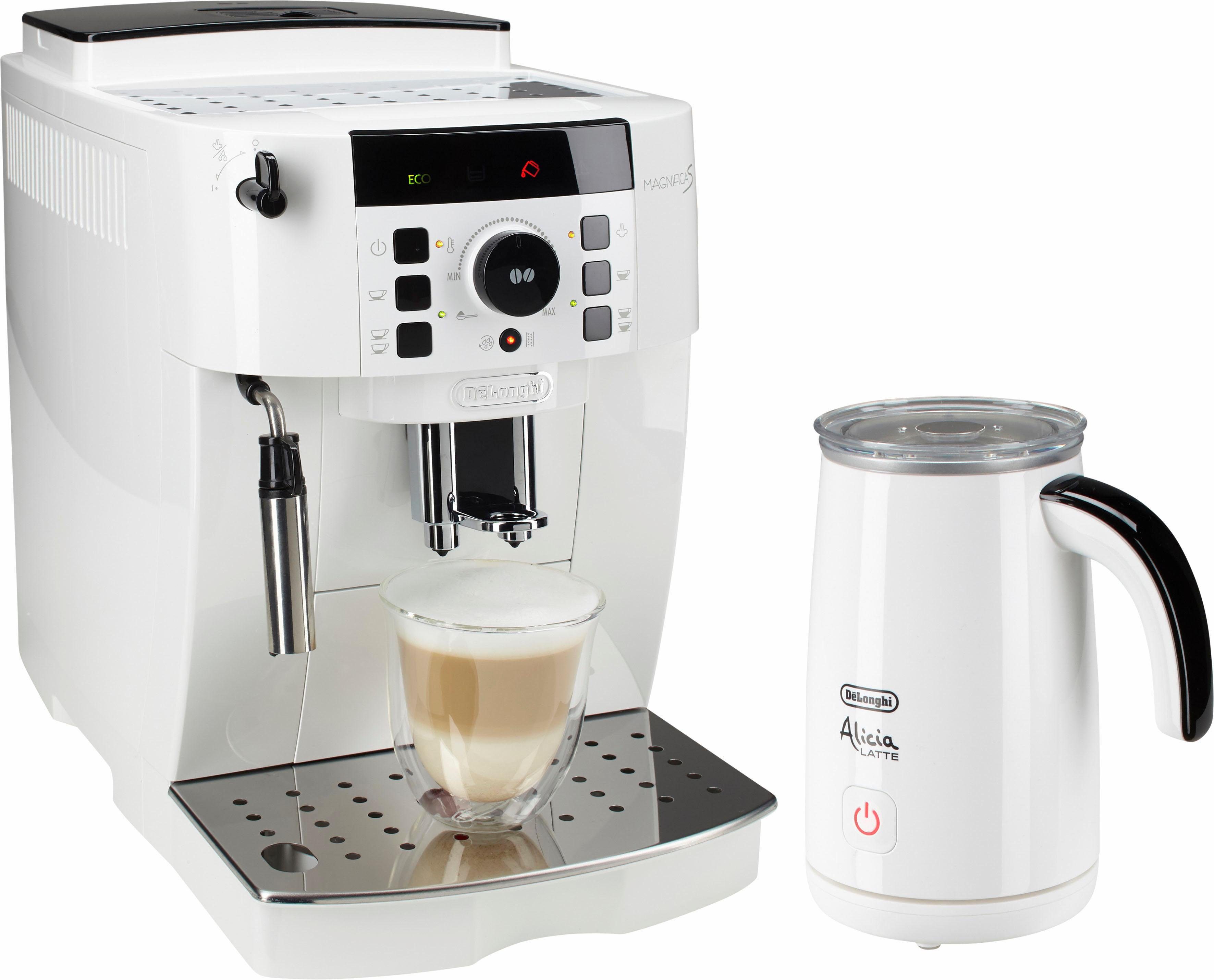 De’Longhi Kaffeevollautomat Magnifica S ECAM 21.118.W, inkl. Milchaufschäumer im Wert von UVP 89,99