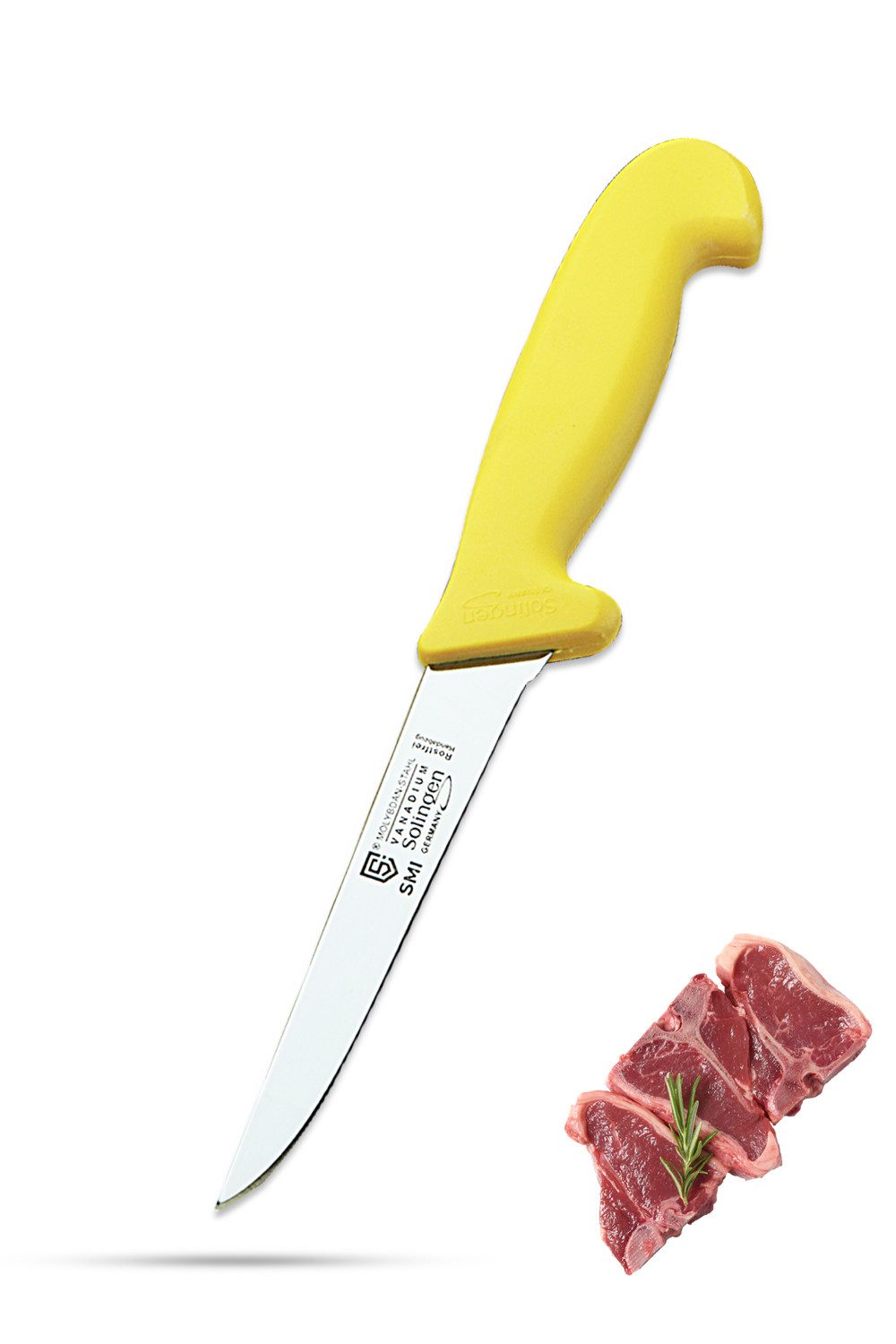 SMI Ausbeinmesser 5 Zoll Ausbeinmesser gerade Solingen Metzgermesser Fleischmesser