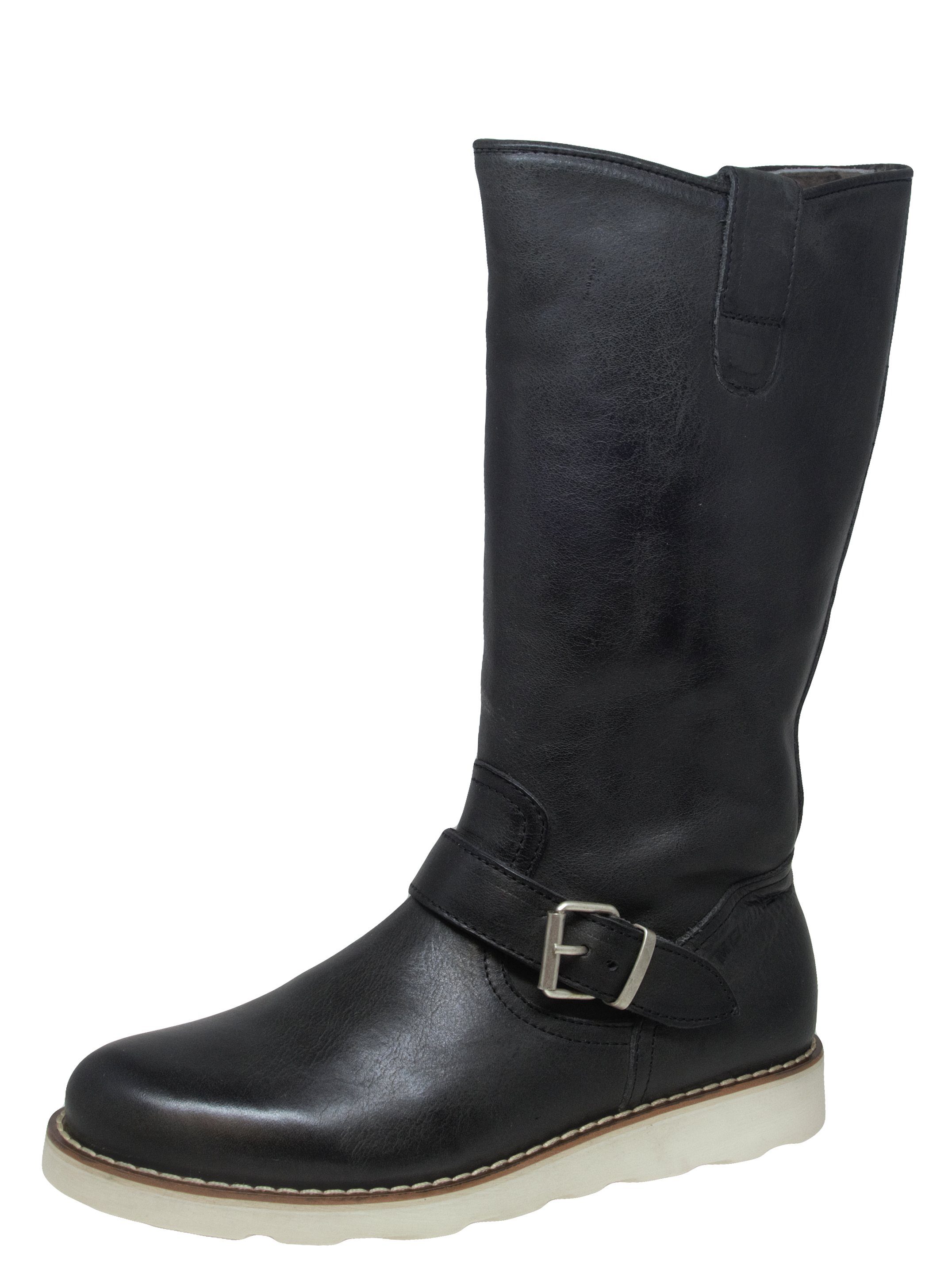 Momino Momino 3435 klassische Boots Stiefel Leder Lammfell Stiefelette