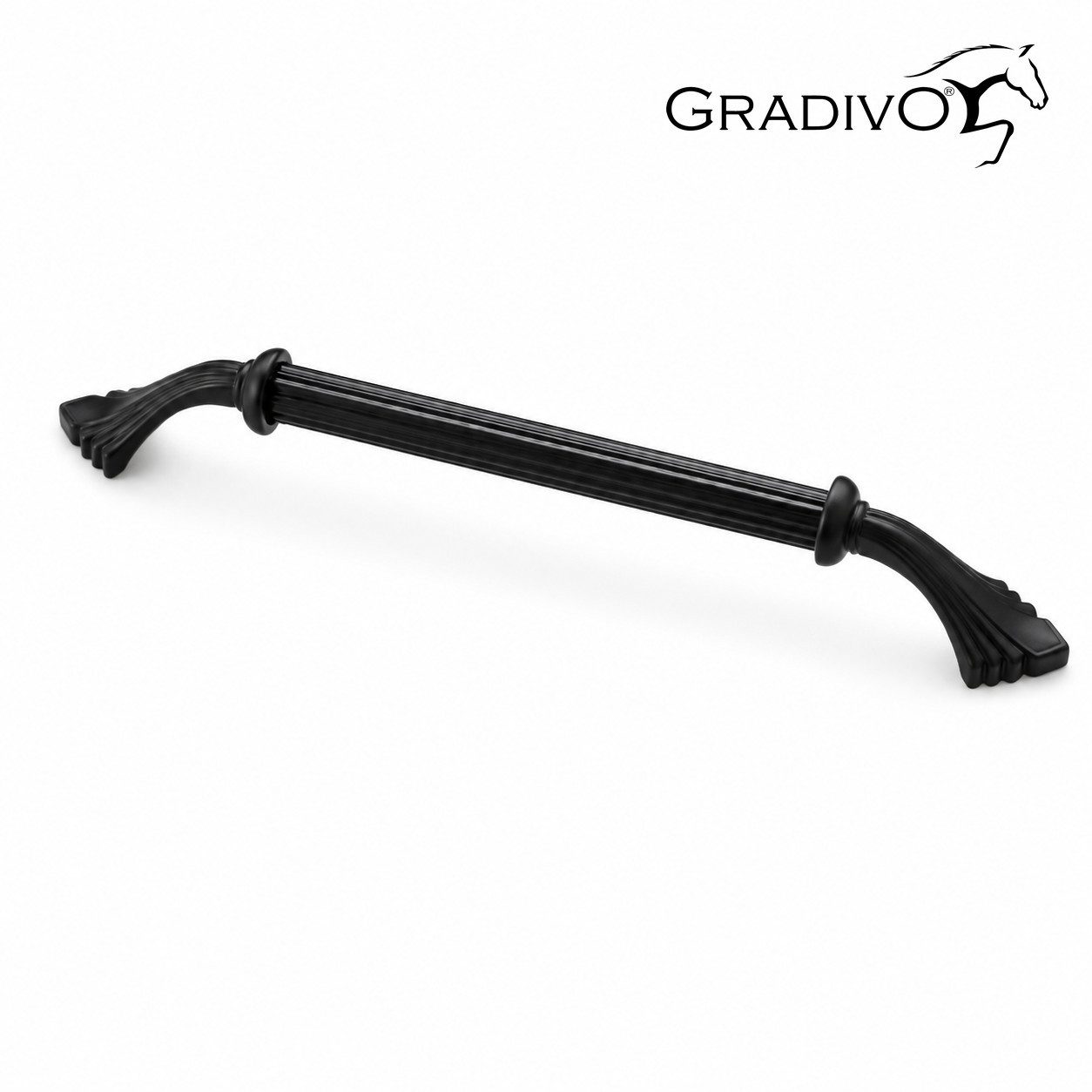 Gradivo Möbelgriff Schrankgriff Bügelgriff 923 - Schwarz, 160 mm