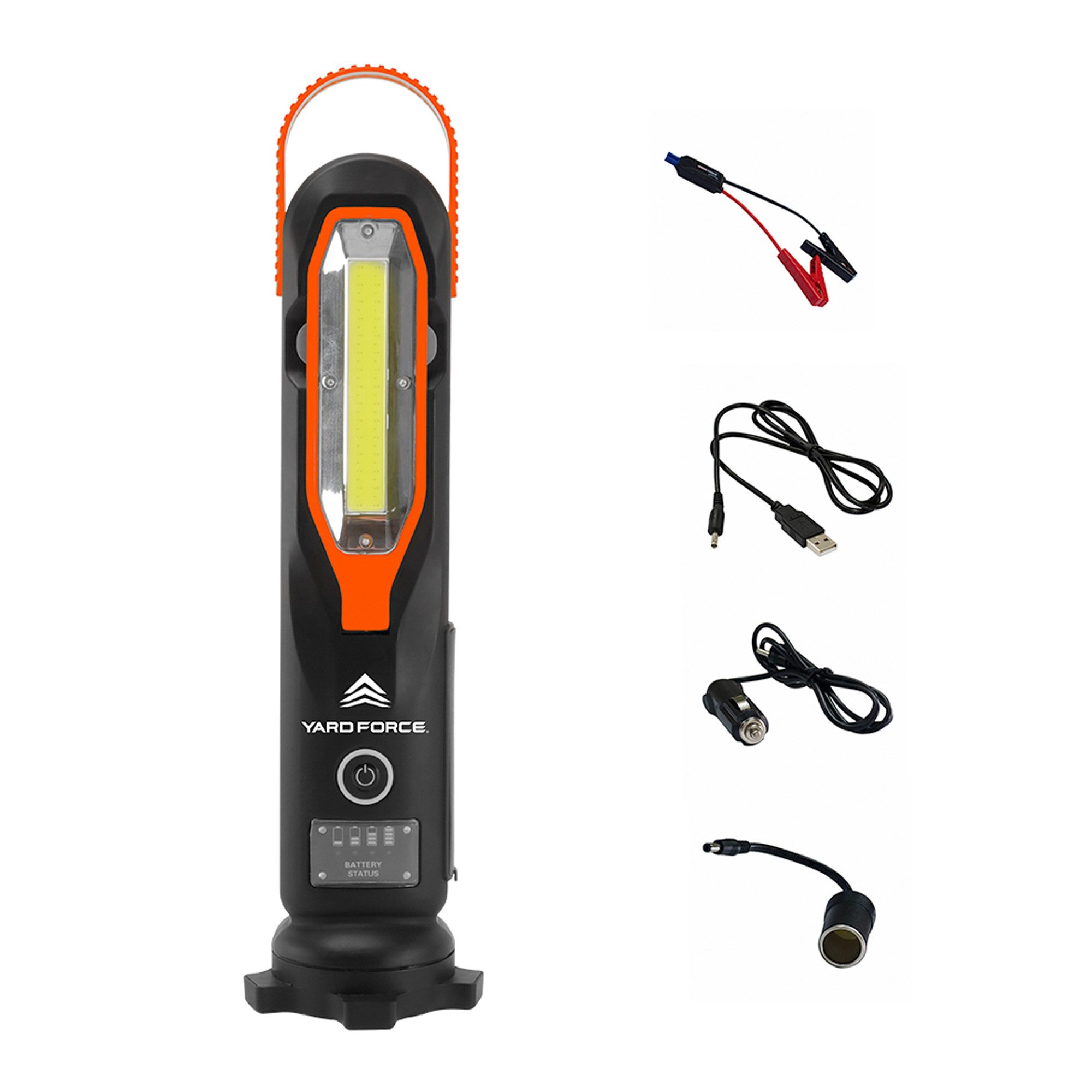 Yardforce LX JS12 Akku Starter-Set, mit integrierter LED-Taschenlampe