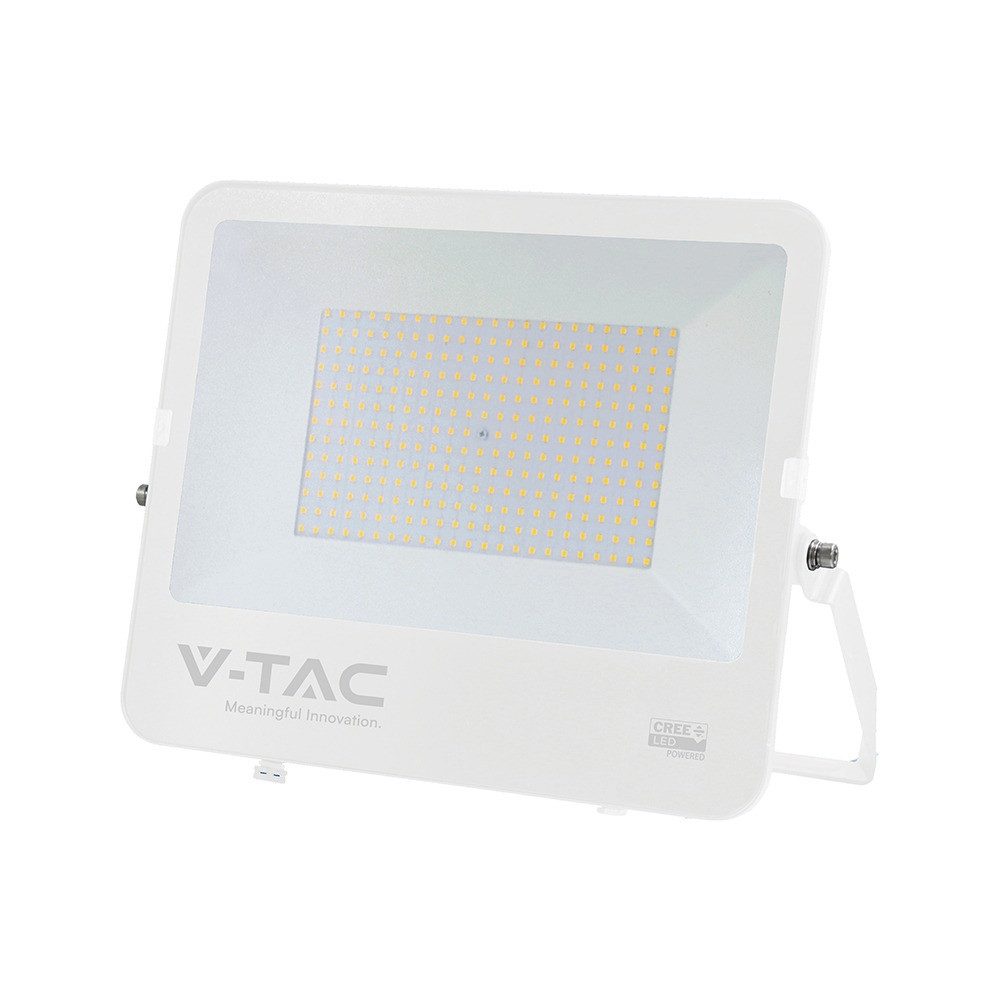V-TAC LED Flutlichtstrahler, LED-Leuchtmittel fest verbaut, Kaltweiß, Tageslichtweiß, LED Außenwandstrahler weiß Spot beweglich Wandleuchte L 40,6 cm