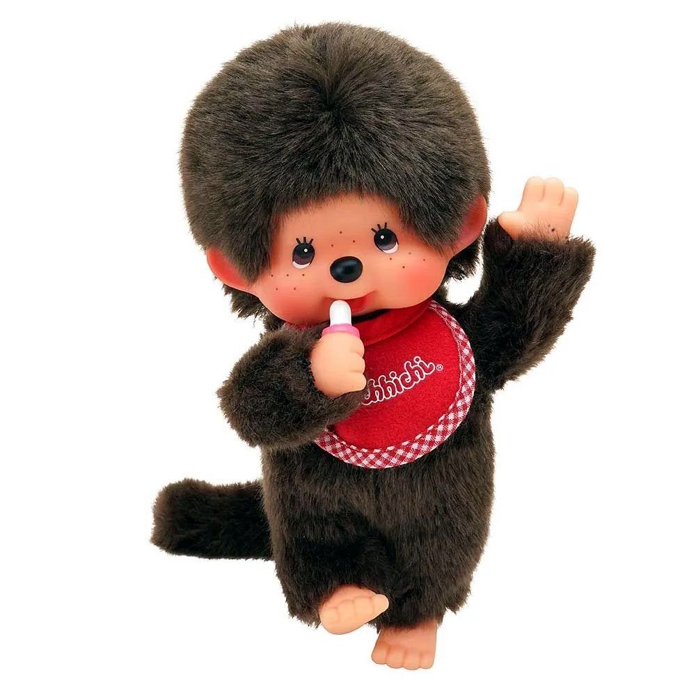 Monchhichi Plüschfigur Stretch-Monchhichi Junge 20 cm Monchhichi Puppe bewegliche Gelenke