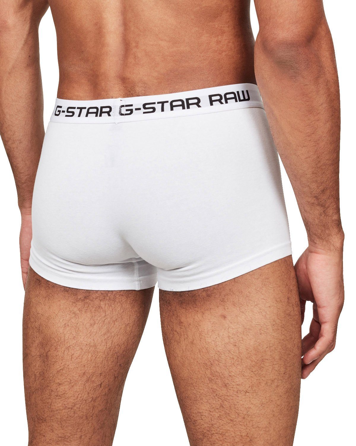 G-Star RAW Boxer Herren Shorts 6er Weiß Classic - Logobund Pack Trunk