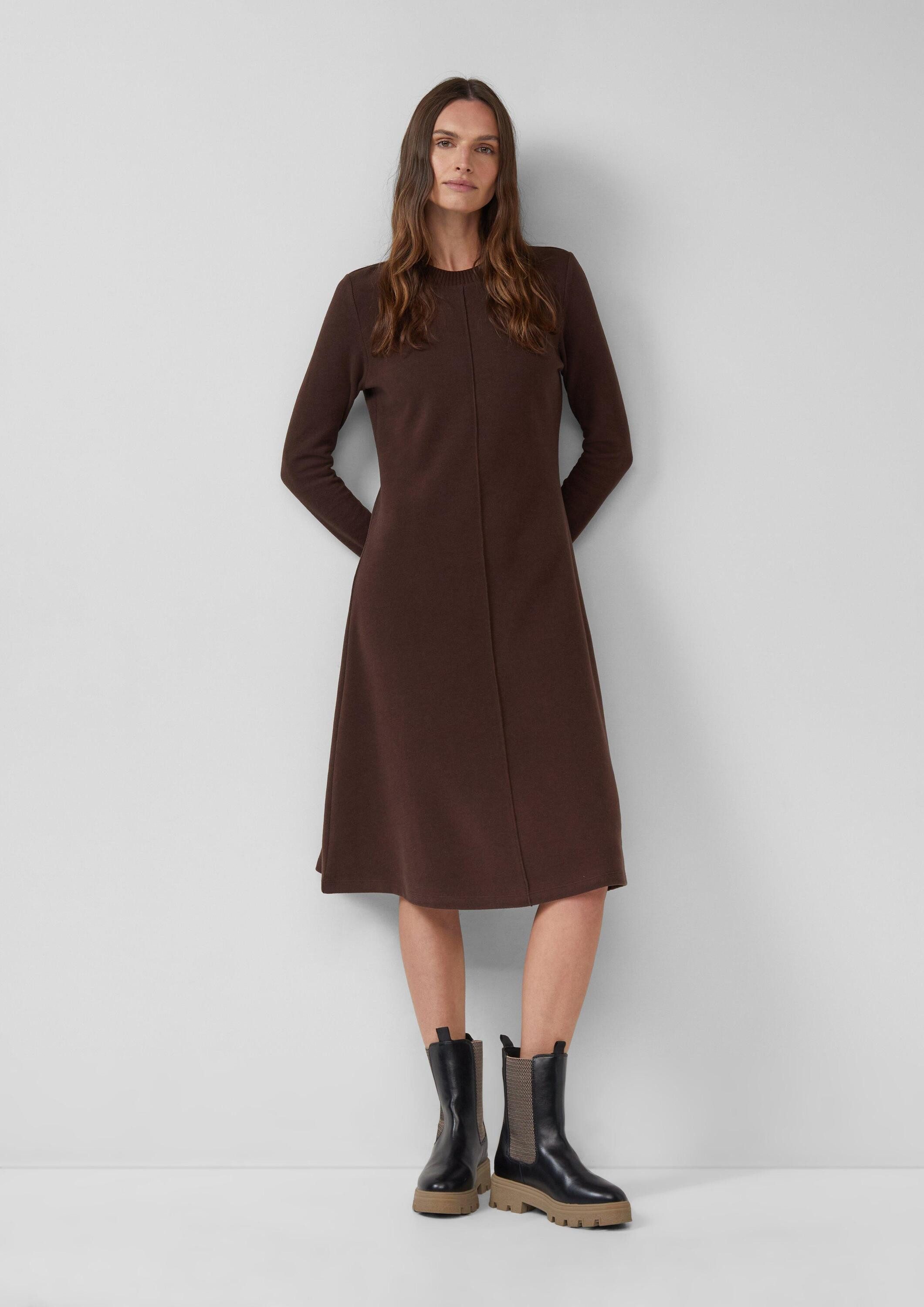 s.Oliver Midikleid Kleid Strukturiertes Midikleid aus weichem Sweat im Slim günstig online kaufen