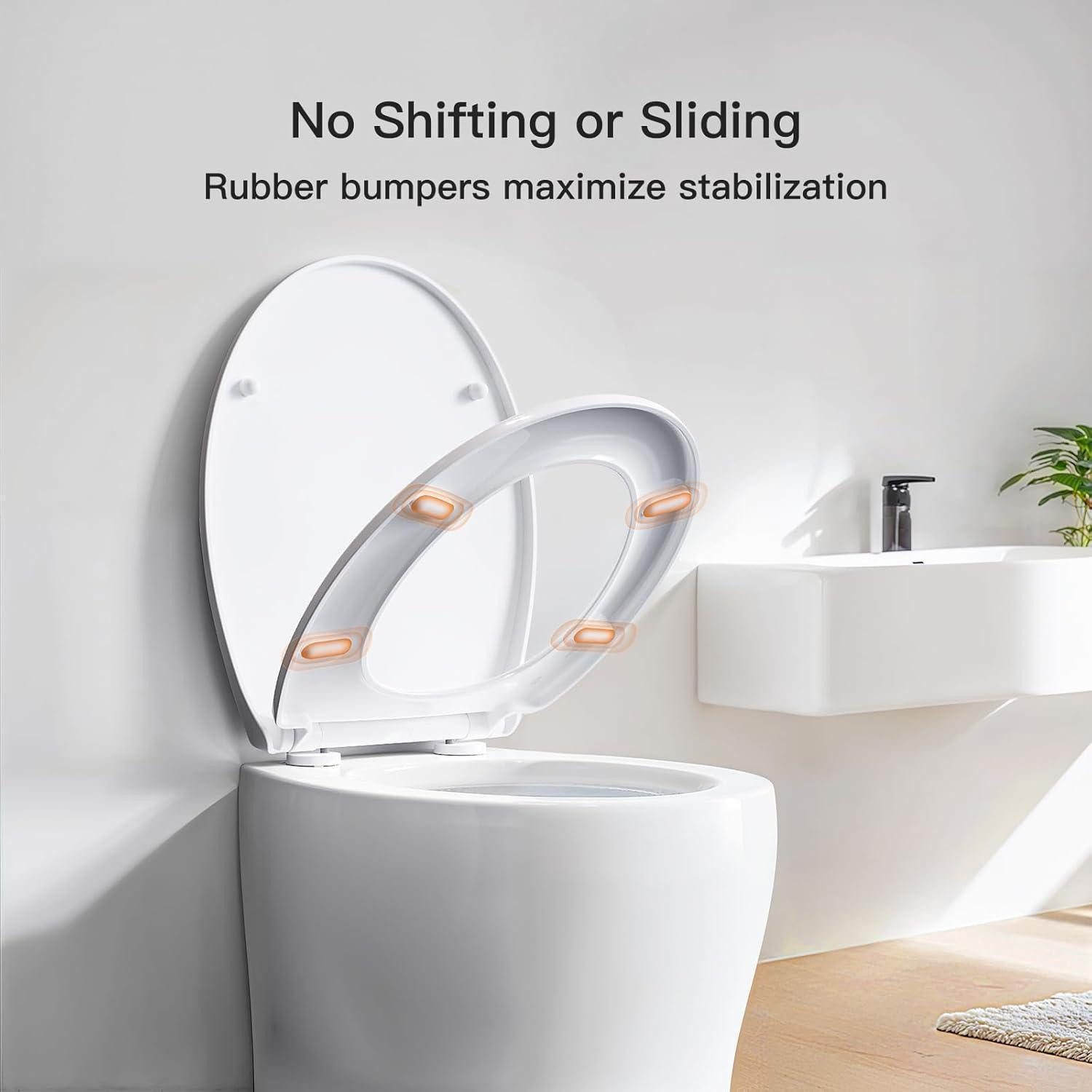 LuxusKollektion WC-Sitz Toilettendeckel WC Sitz mit Absenkautomatik Quick-Release Funktion – Bild 4 von 5