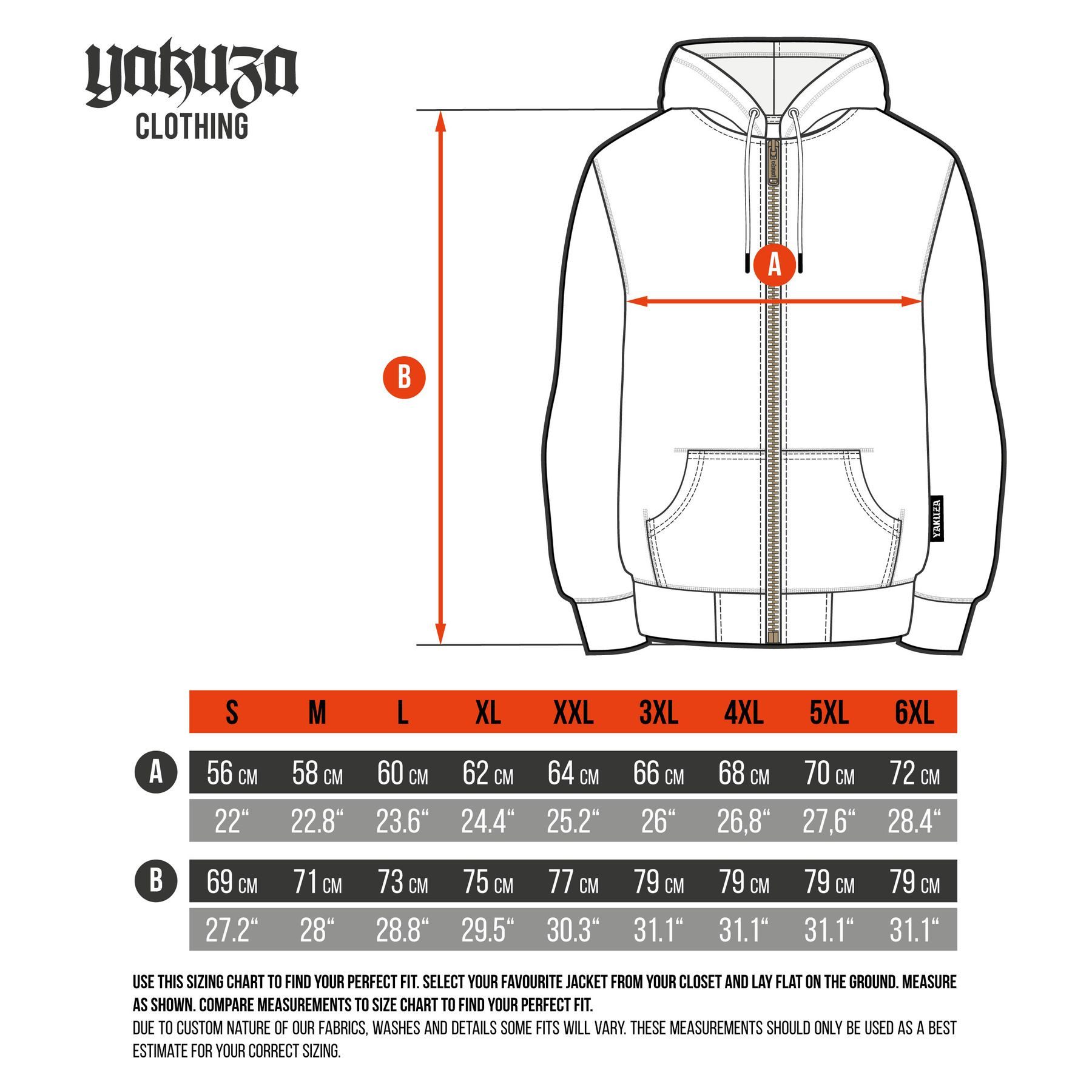 YAKUZA Kapuzensweatjacke Needle